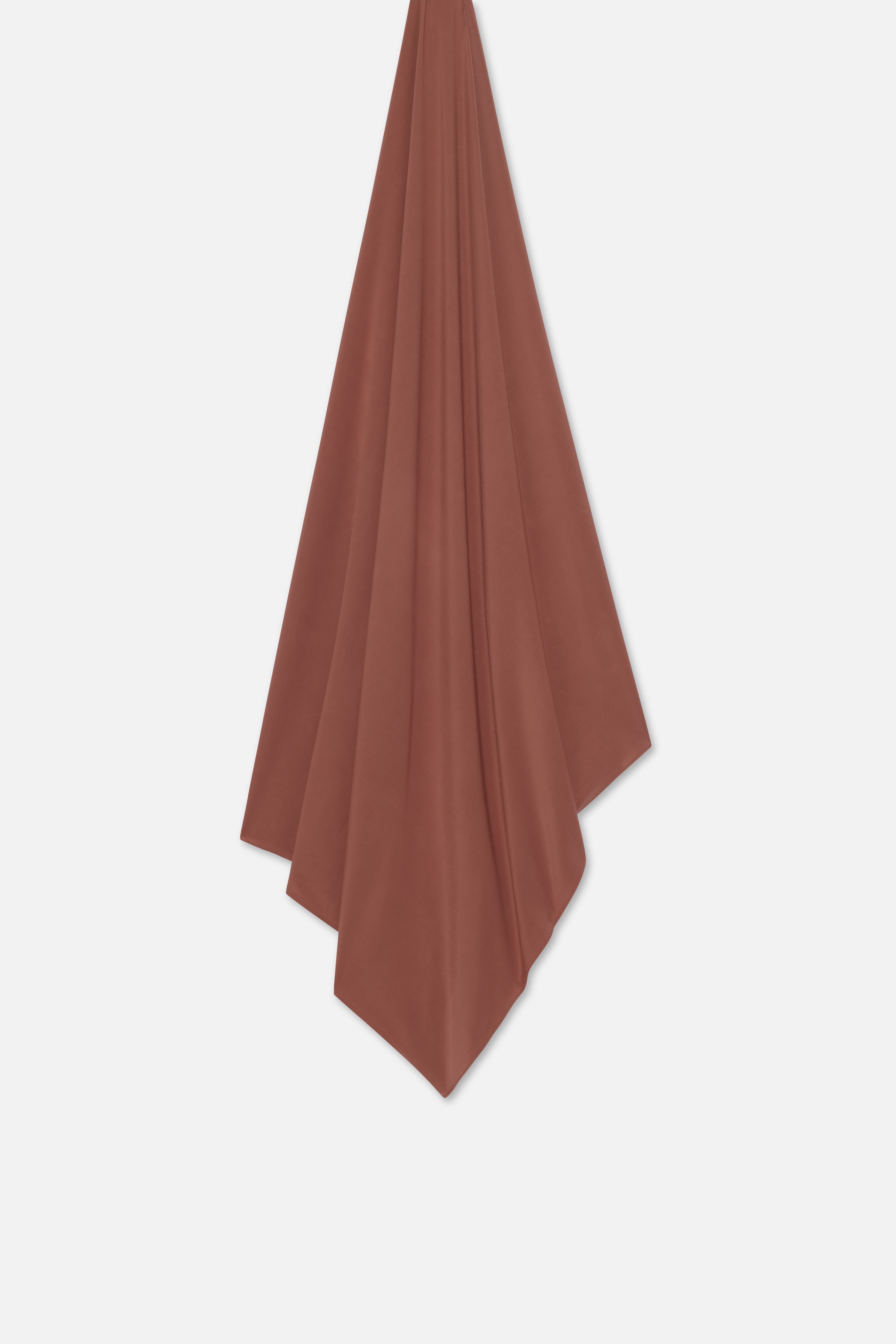 Flat lay brown MERRACHI headscarf