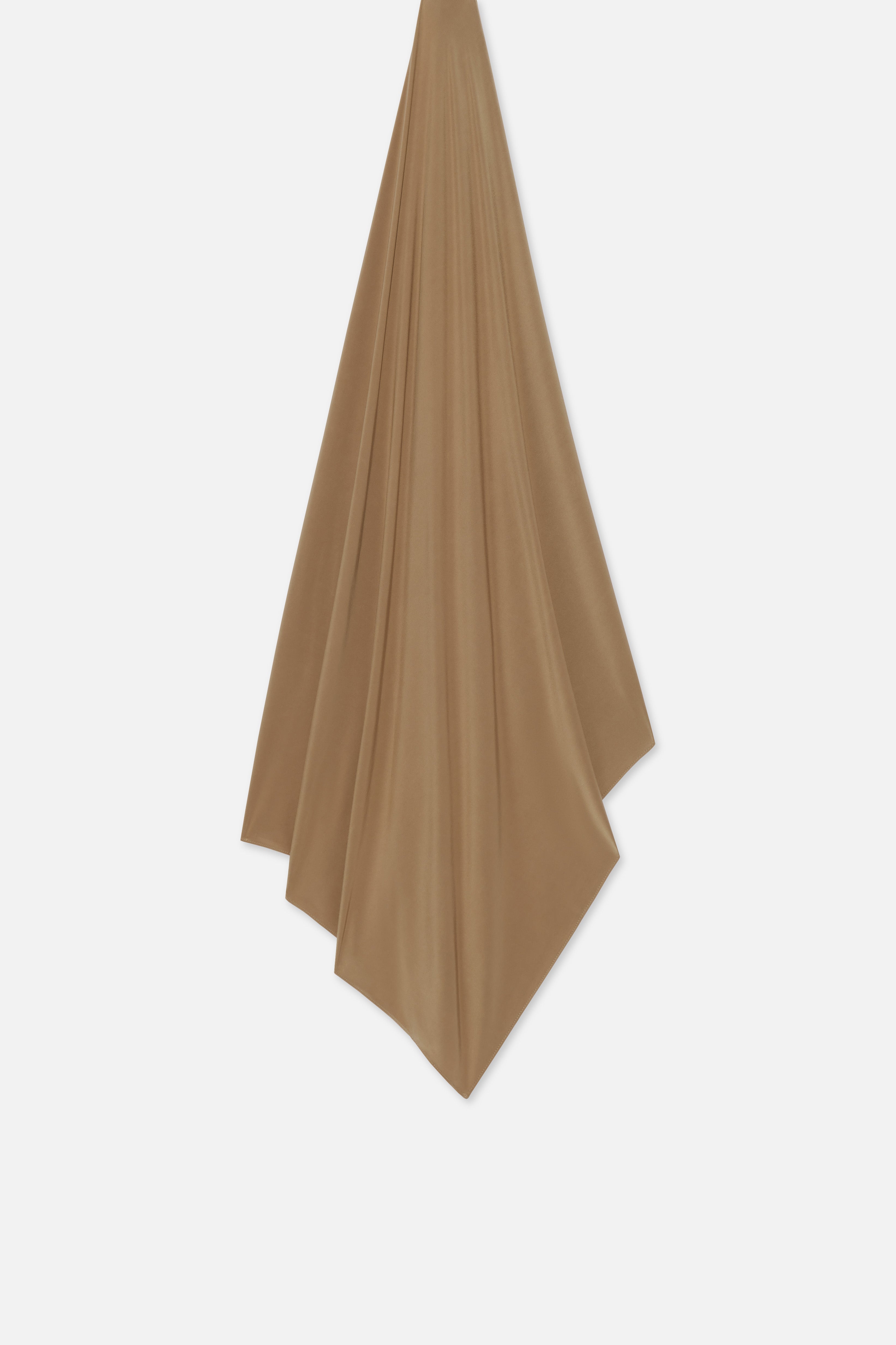Flat lay brown MERRACHI headscarf