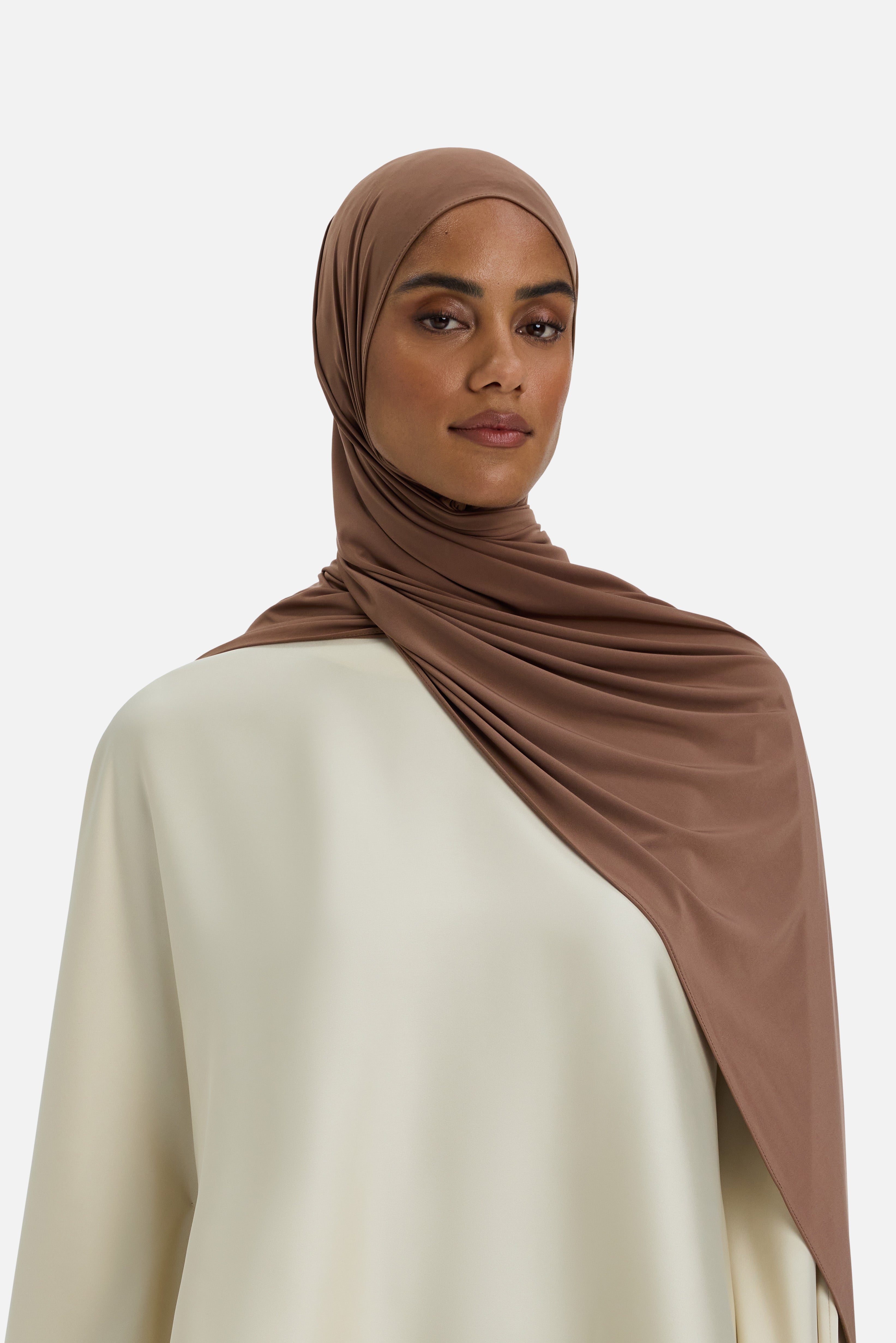 Liquid Jersey Scarf | Espresso Earth