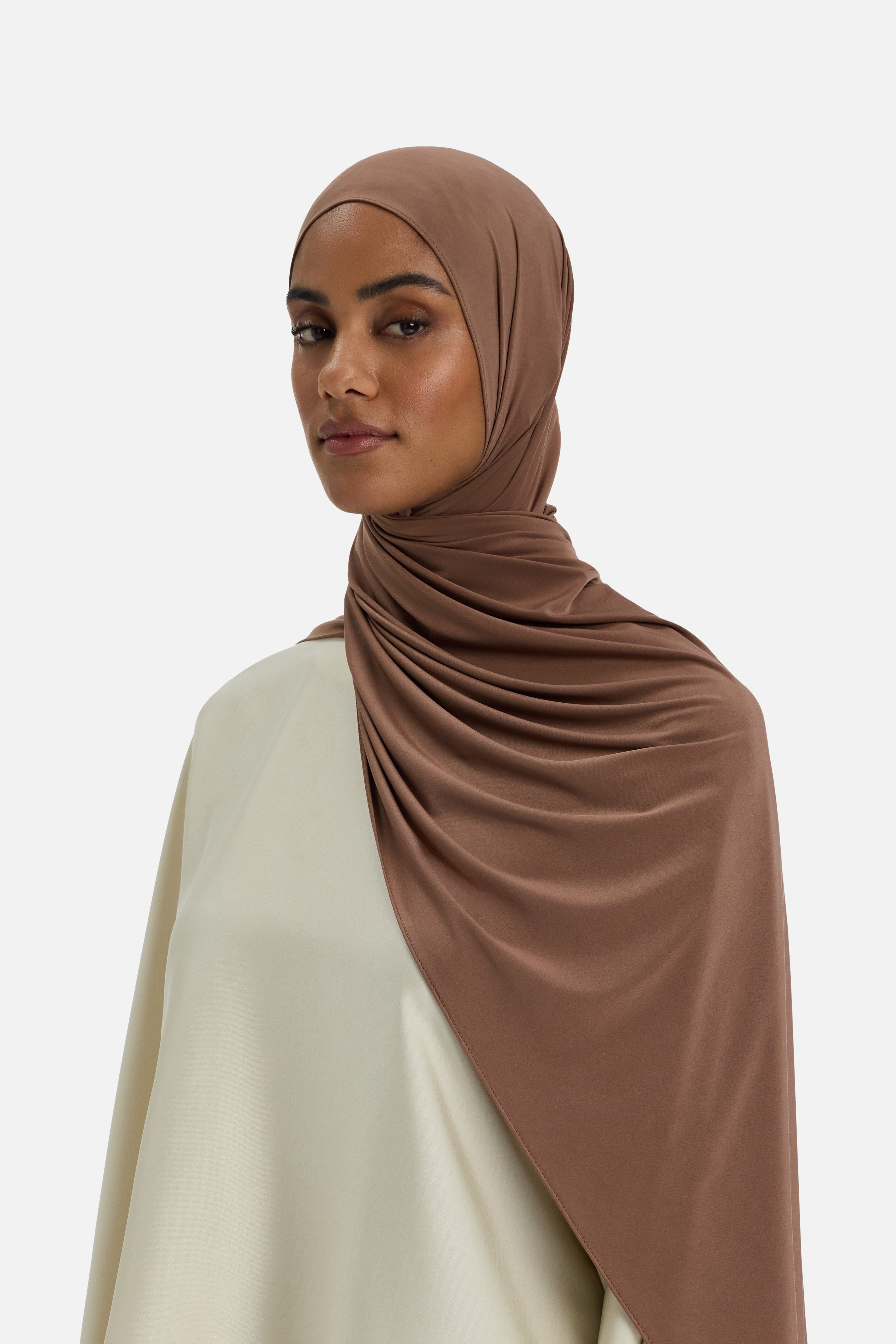 Liquid Jersey Scarf | Espresso Earth