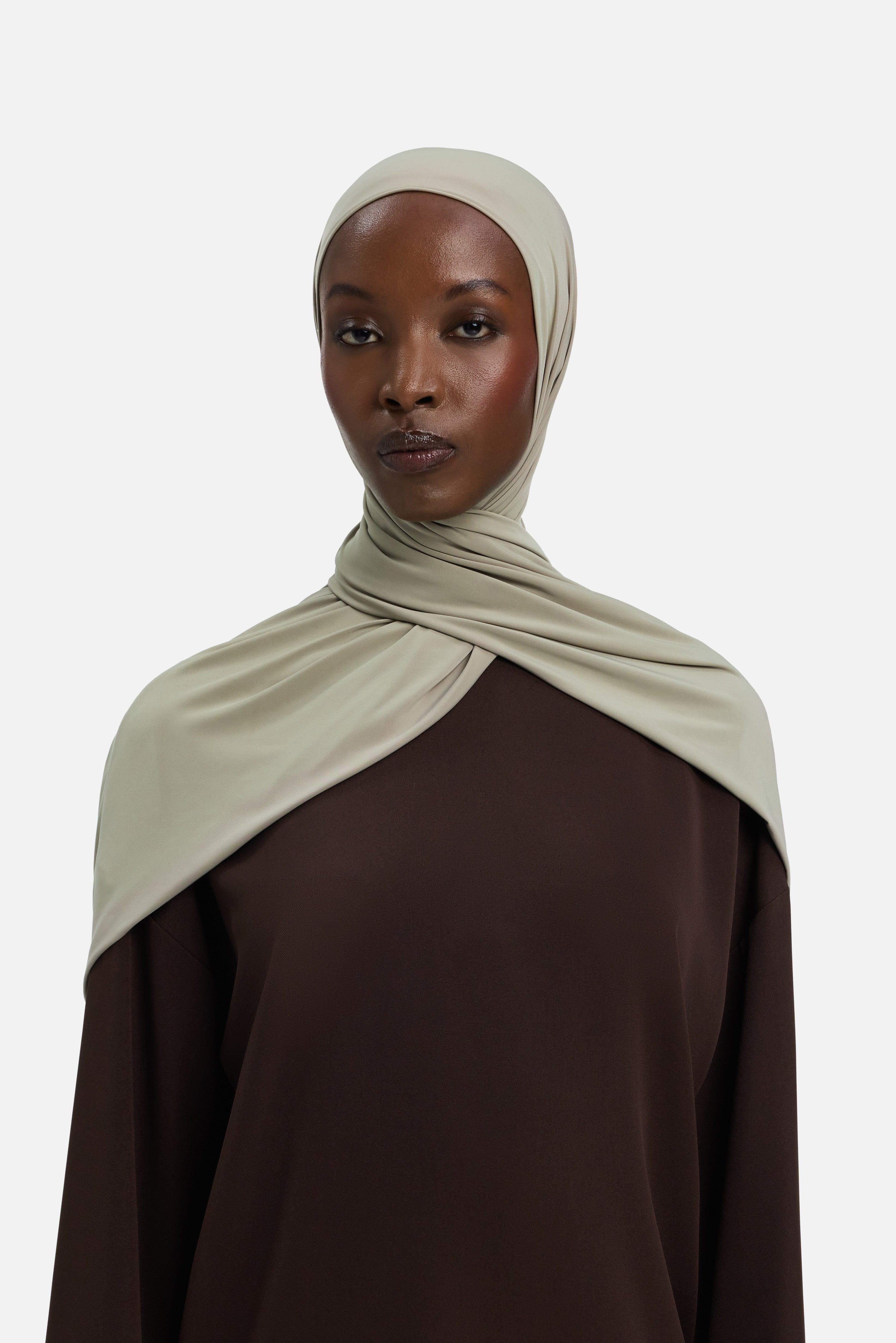 Liquid Jersey Scarf | Mink