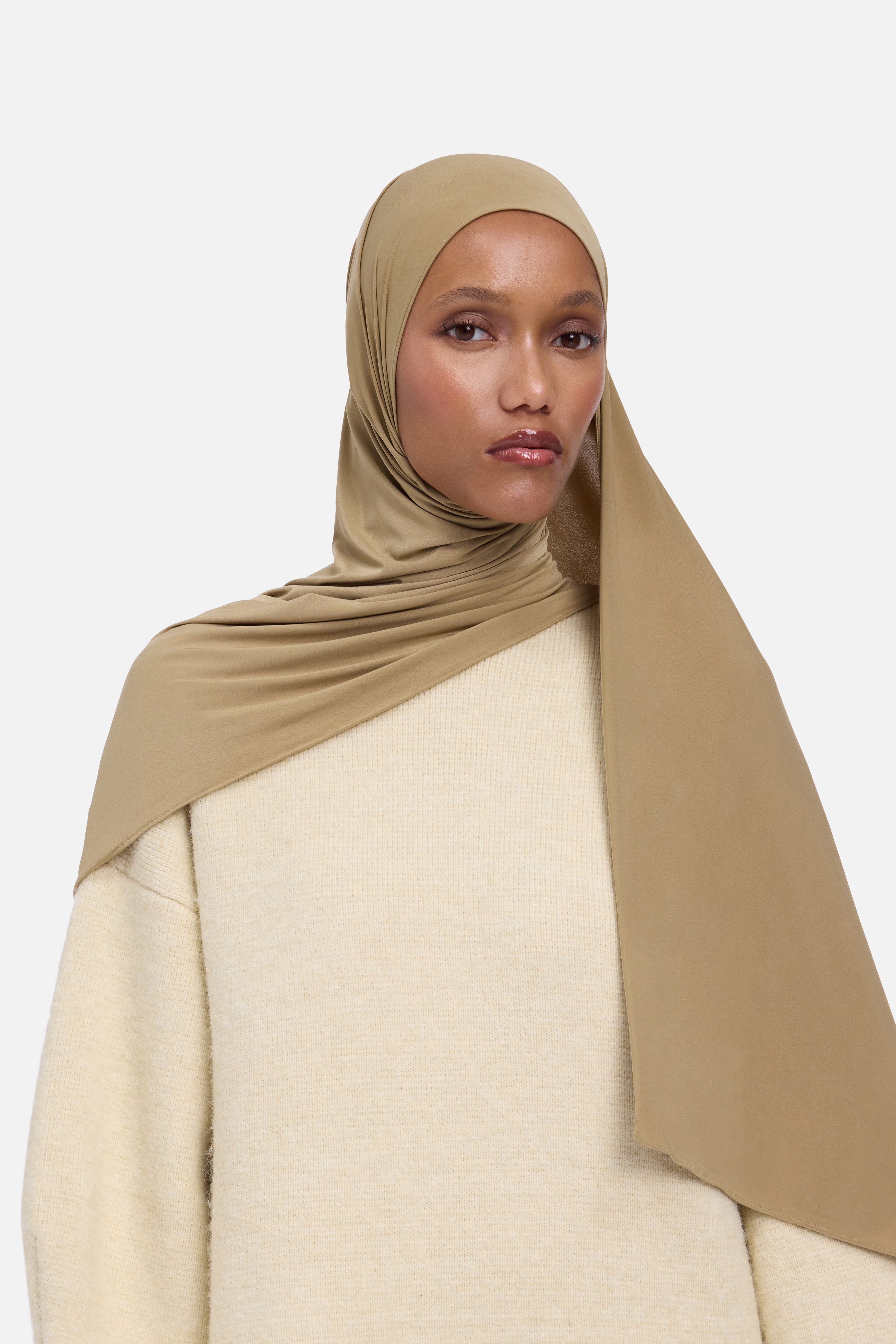 Liquid Jersey Scarf | Toffee