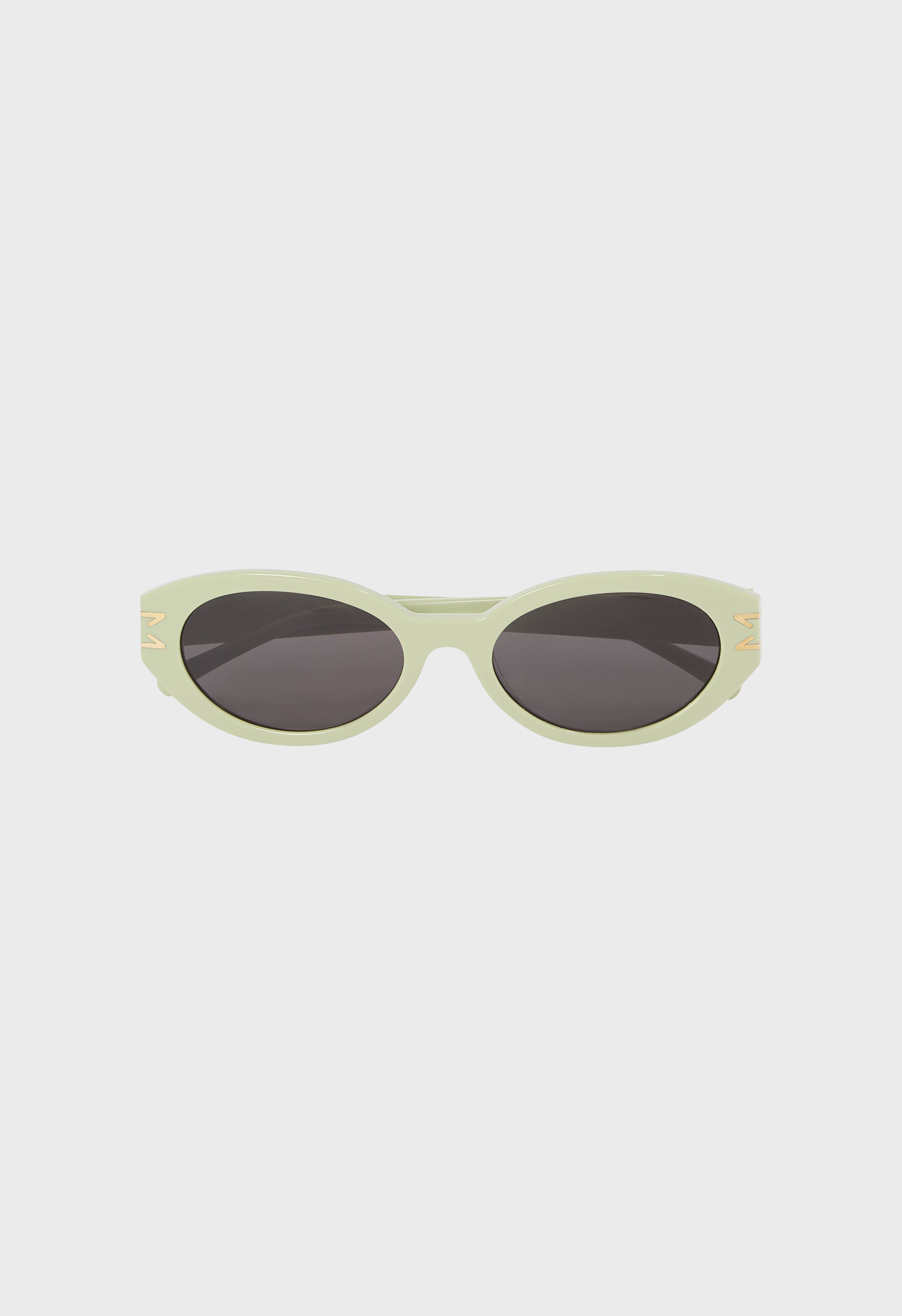 Logo Framed Sunglasses | Light Moss