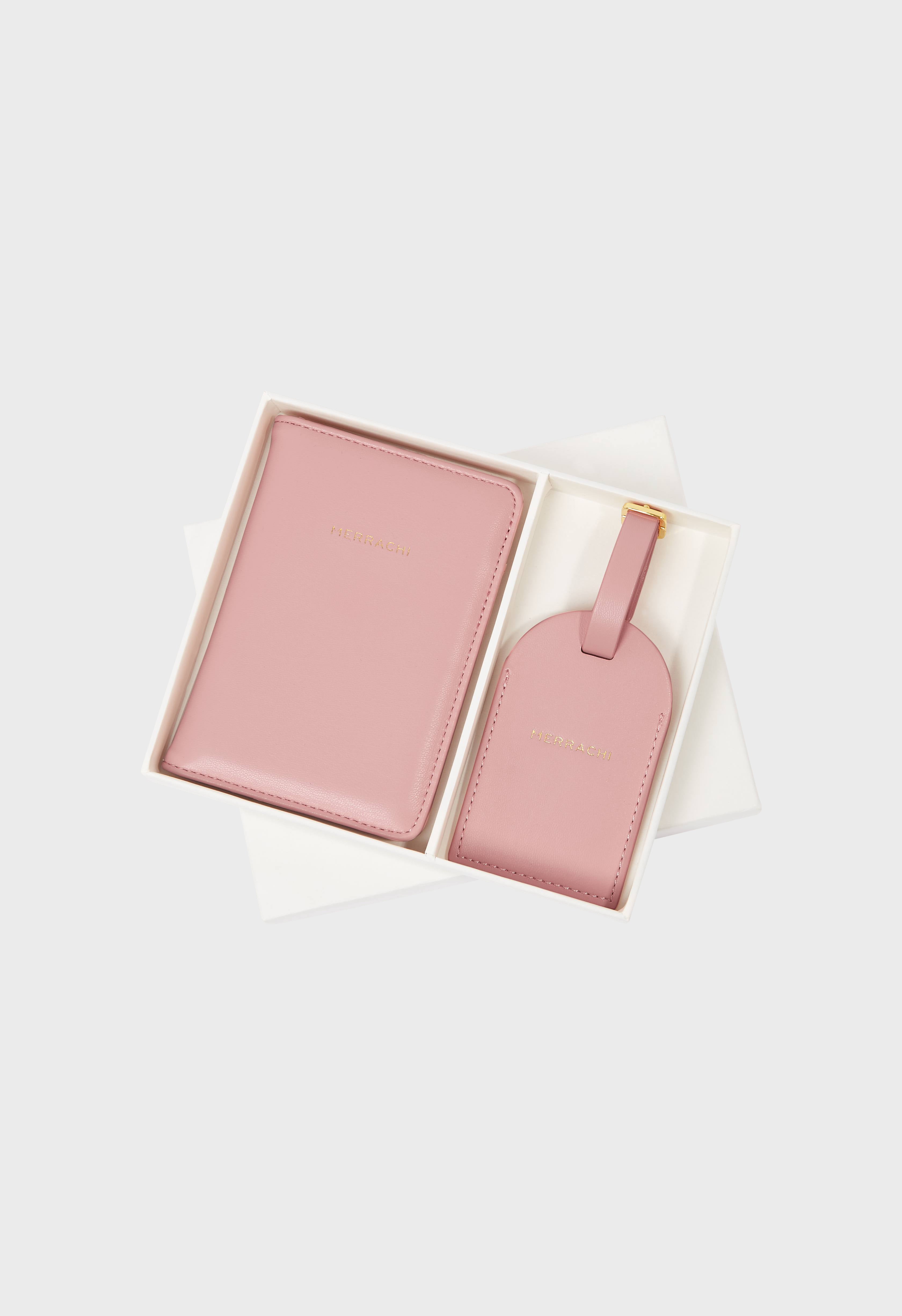 Passport Holder and Luggage Label | Rose Dust
