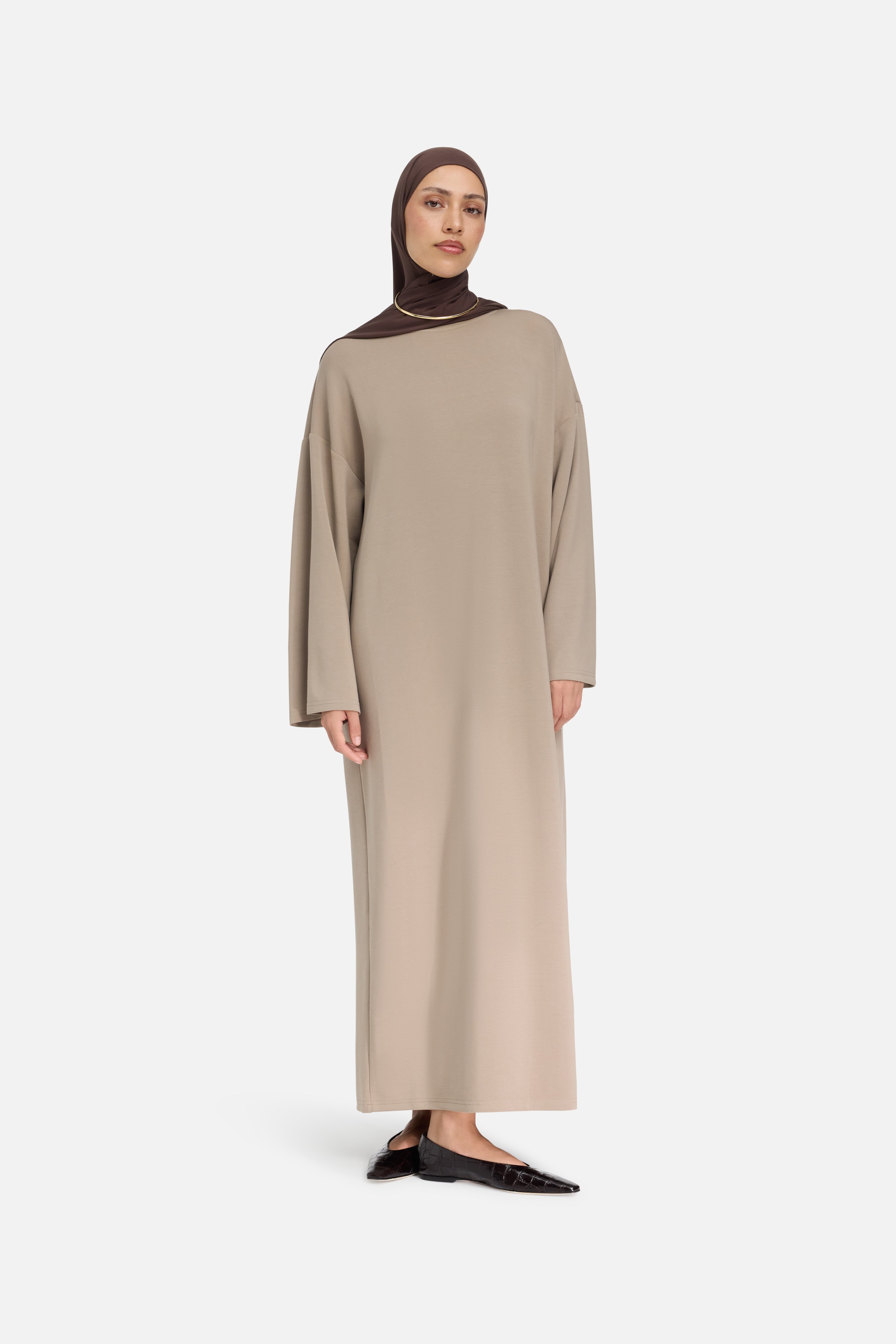 Modal Jersey Dress | Khaki