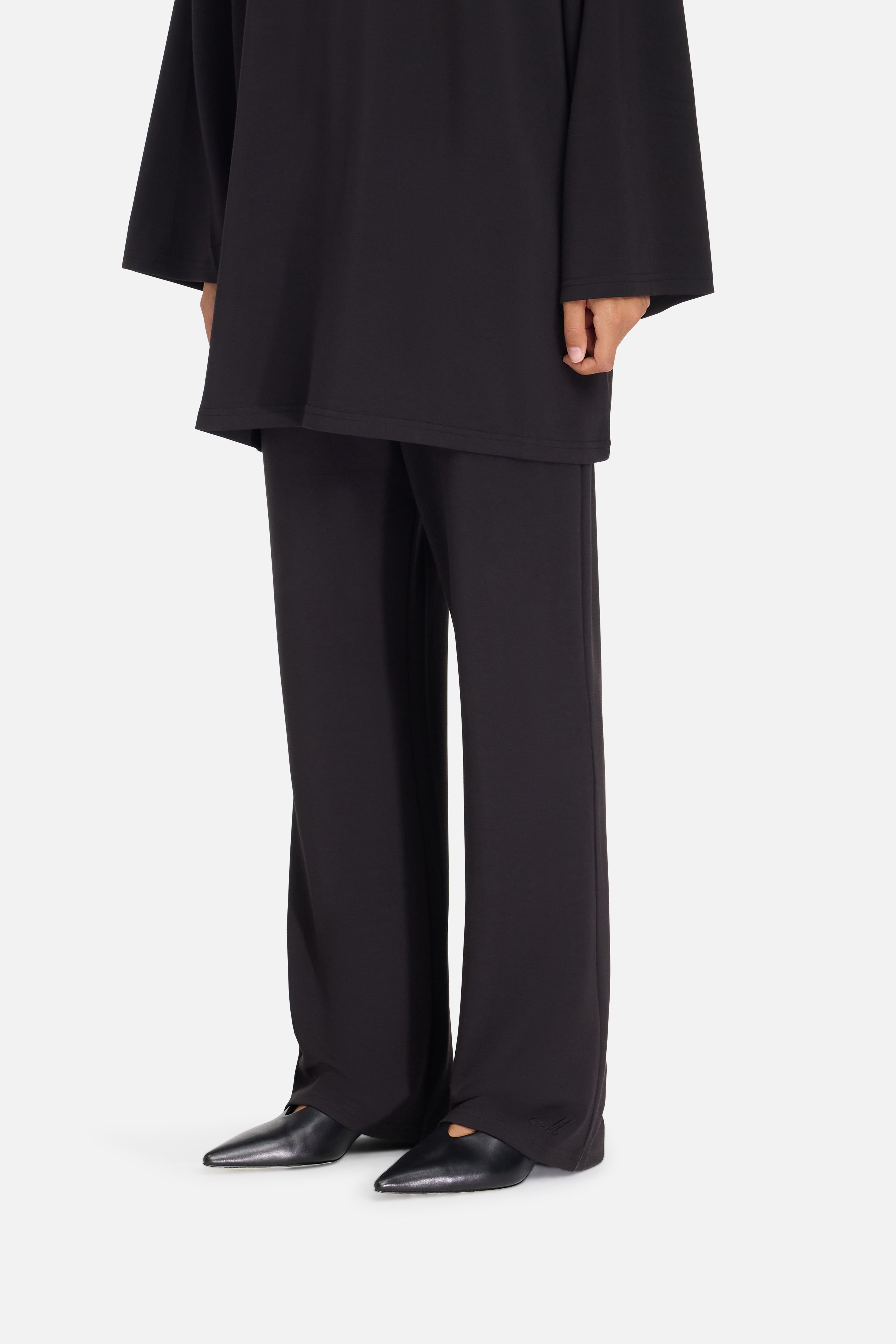 Modal Jersey Pants | Black