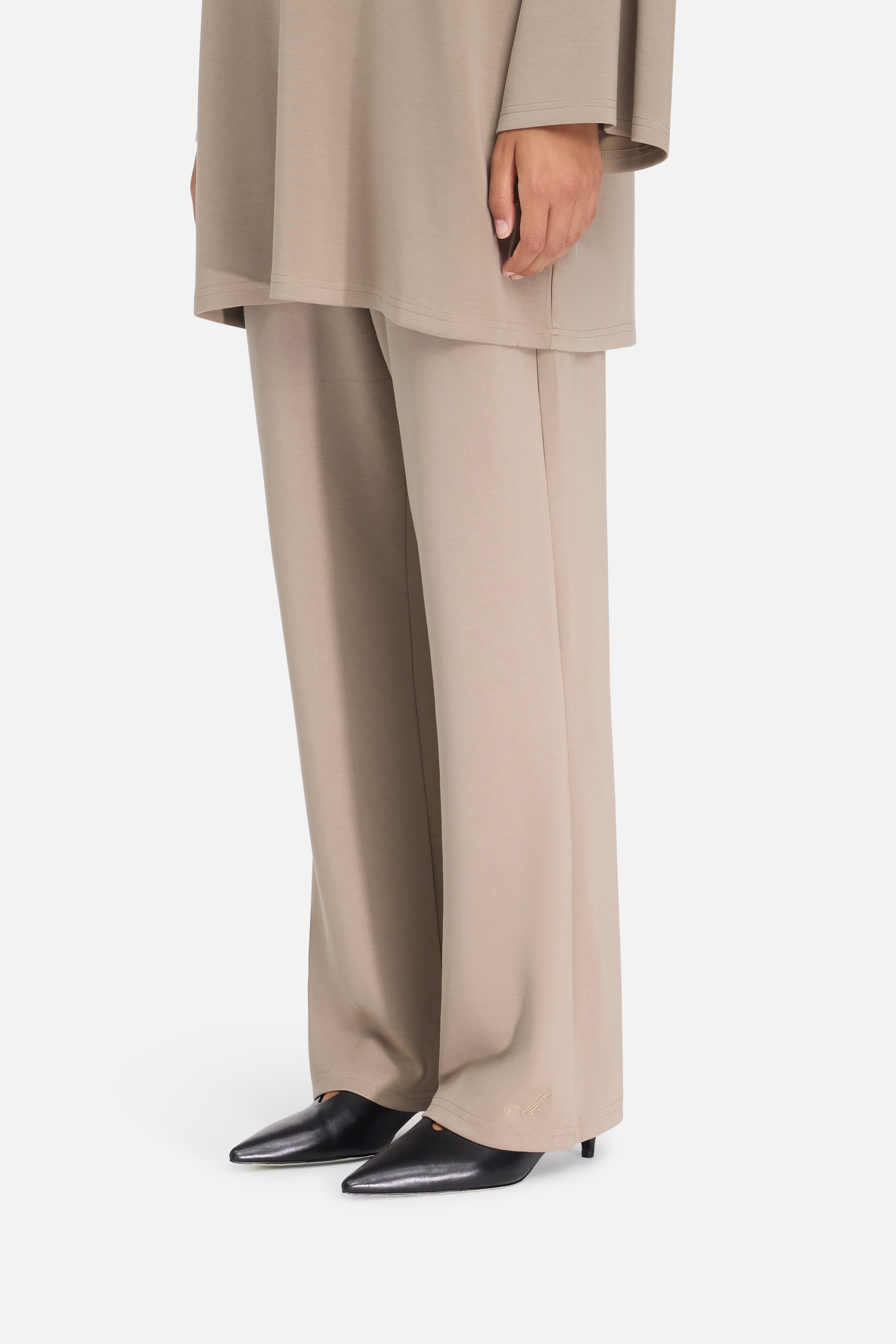 Modal Jersey Pants | Khaki