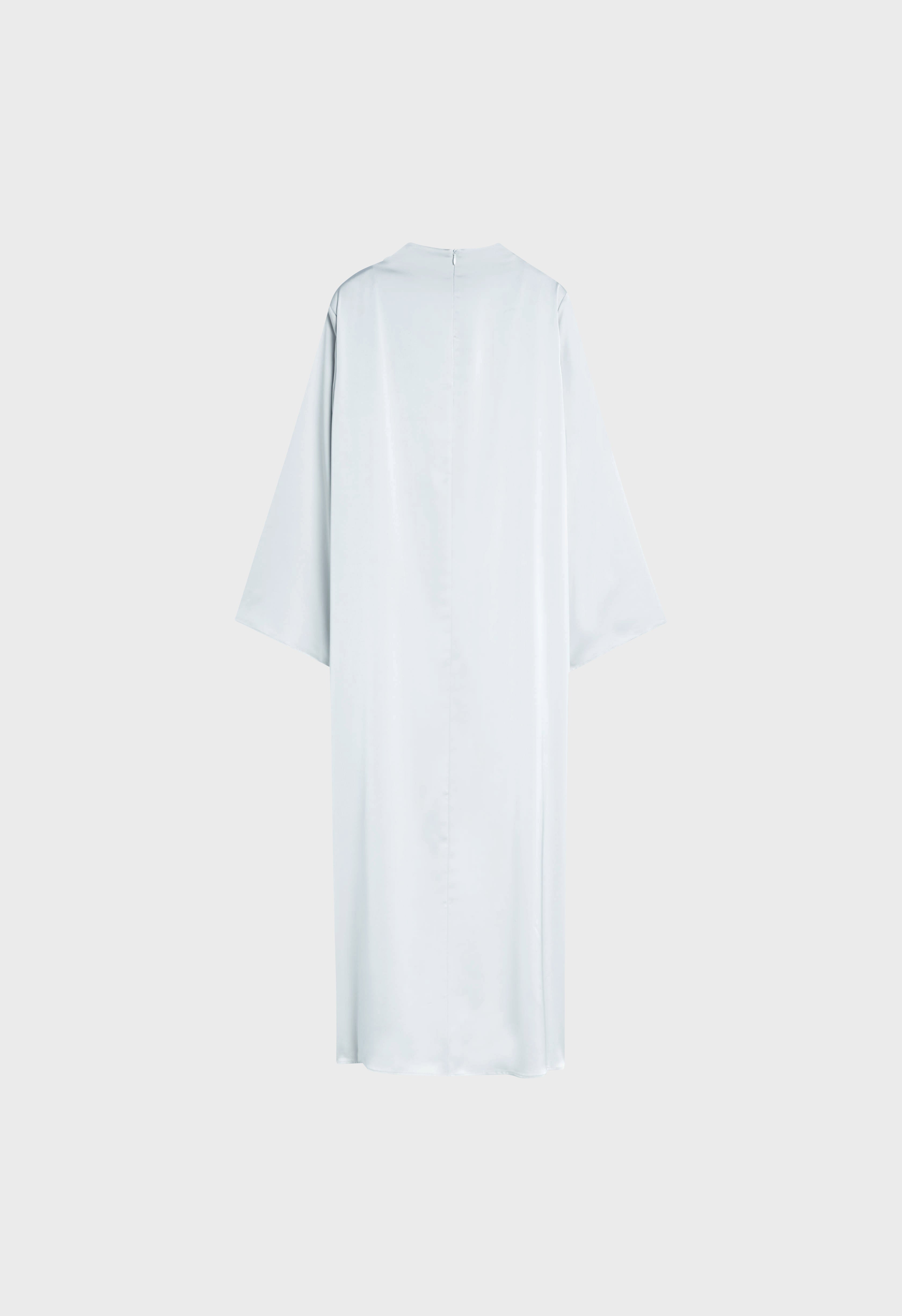 Asymmetric Drape Dress Regular | Ice Blue