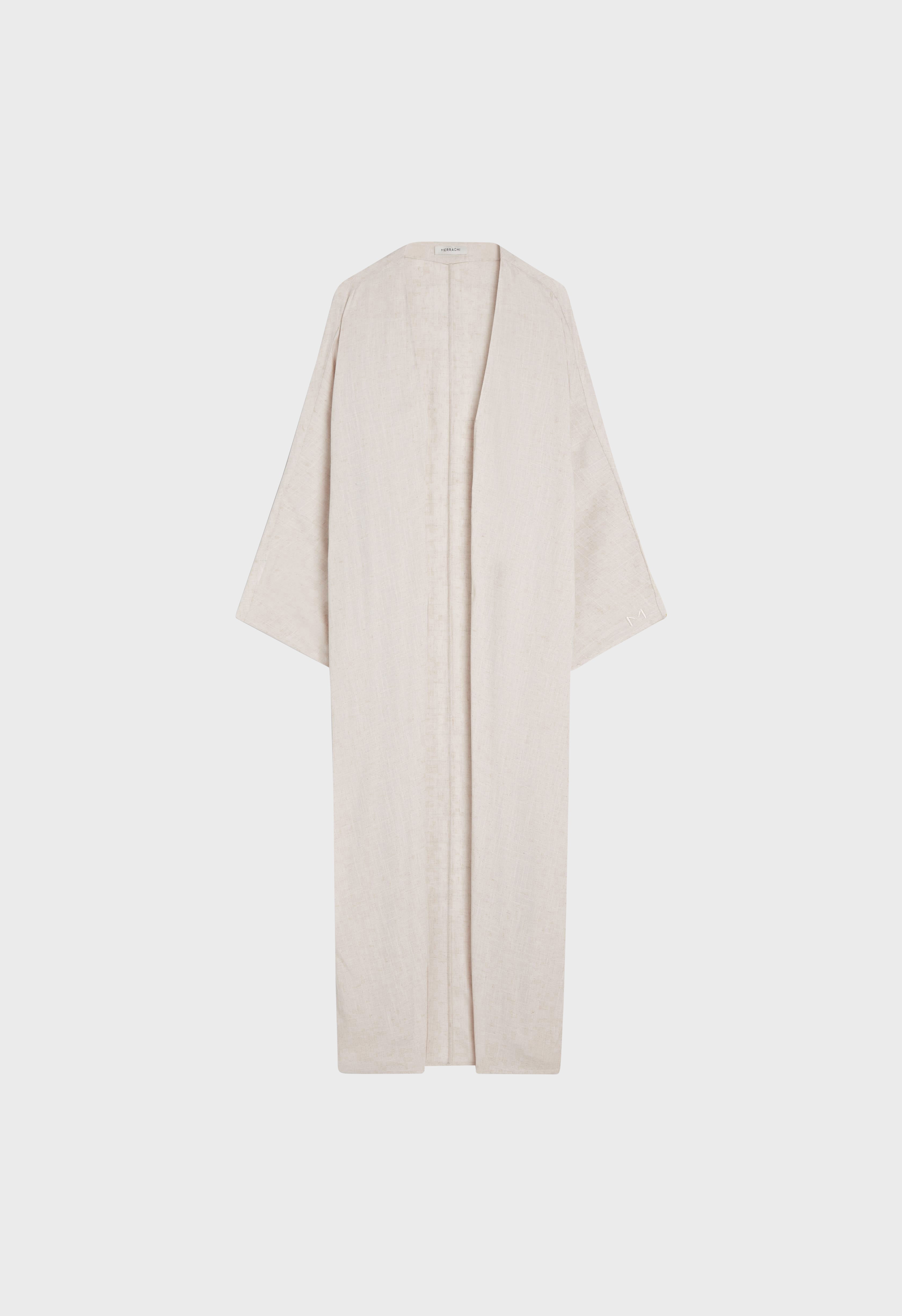 Batsleeve Abaya | Beige Melange