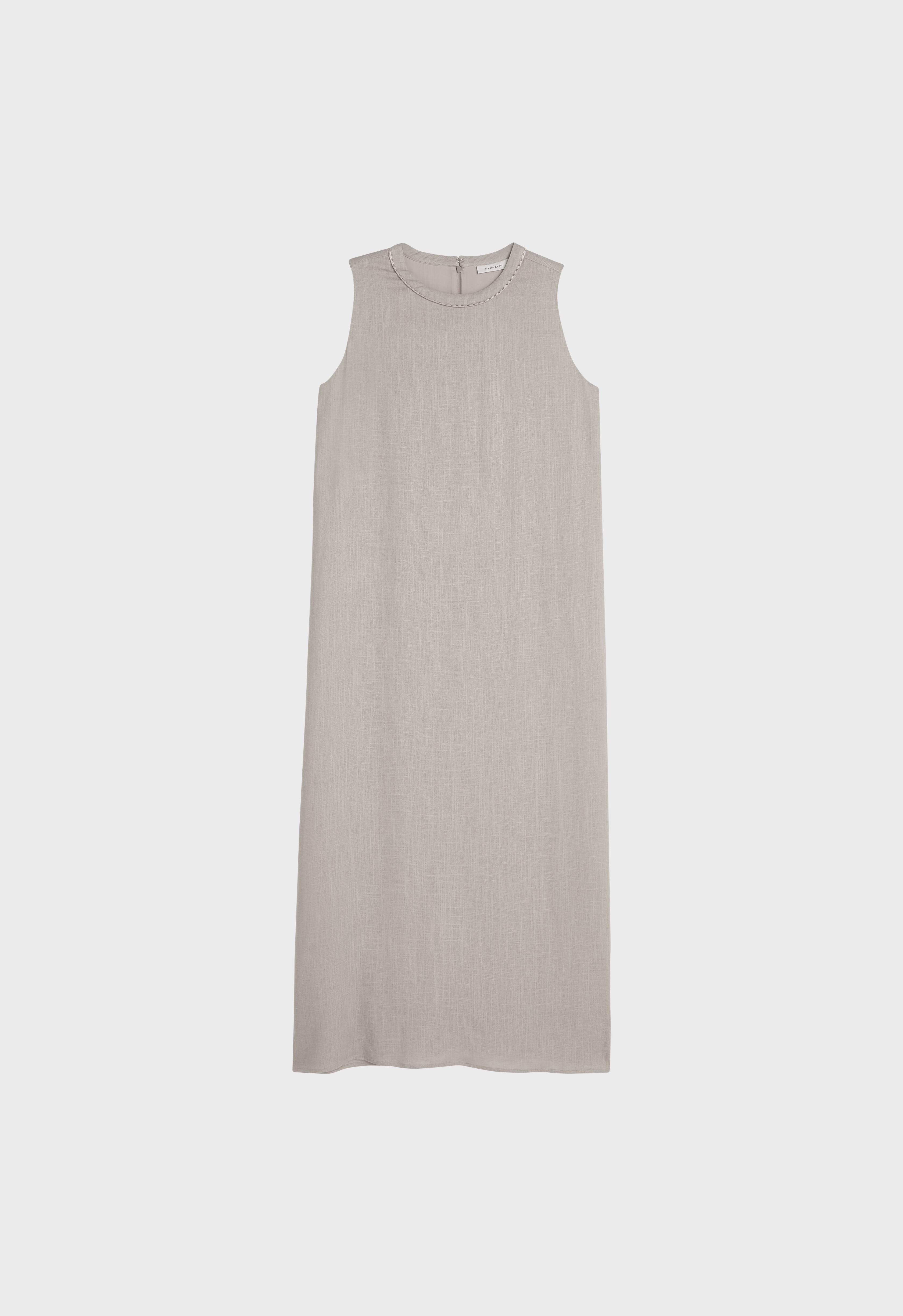 Linen Sleeveless Dress | Light Sage