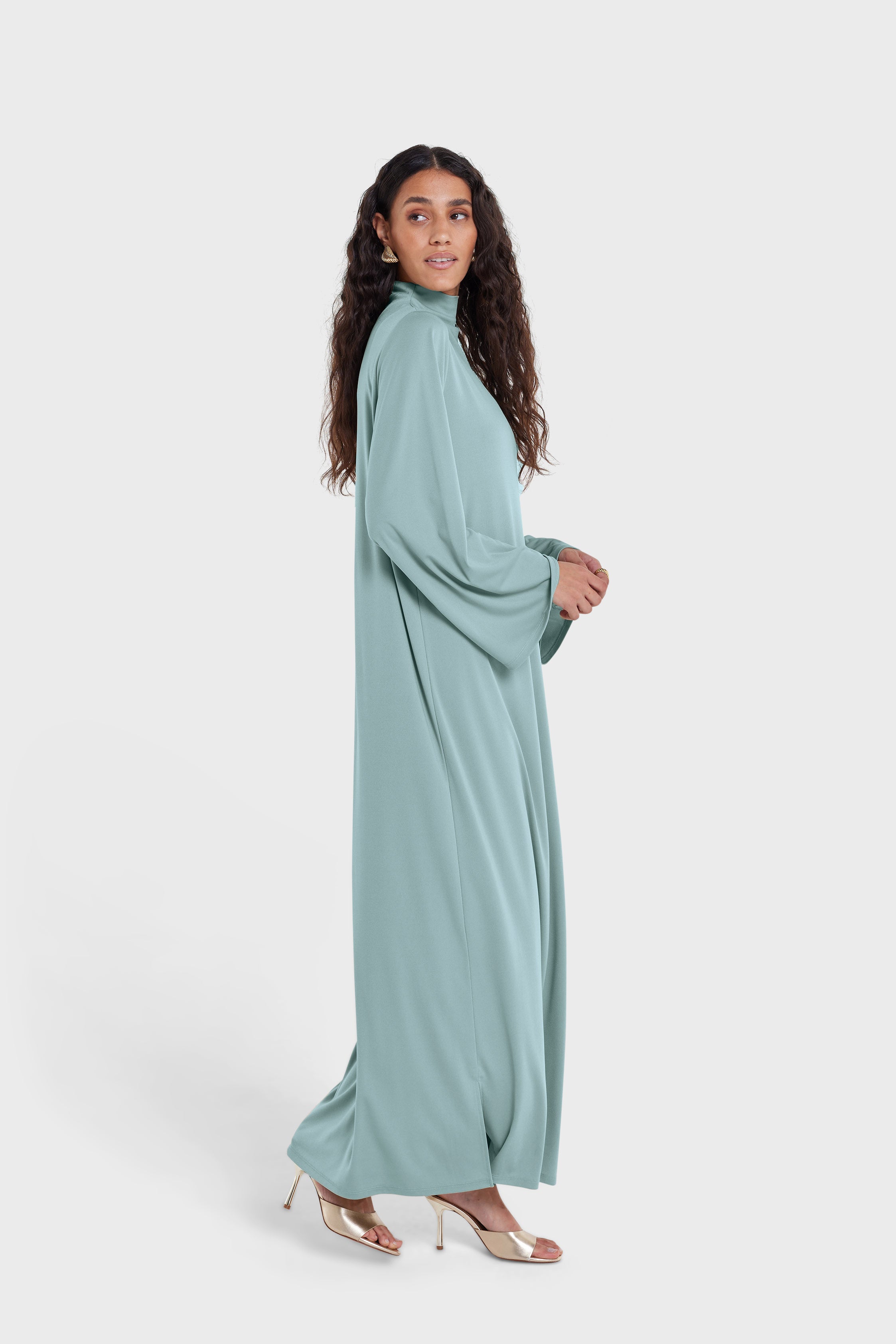 Essential Jersey Dress Regular | Misty Blue