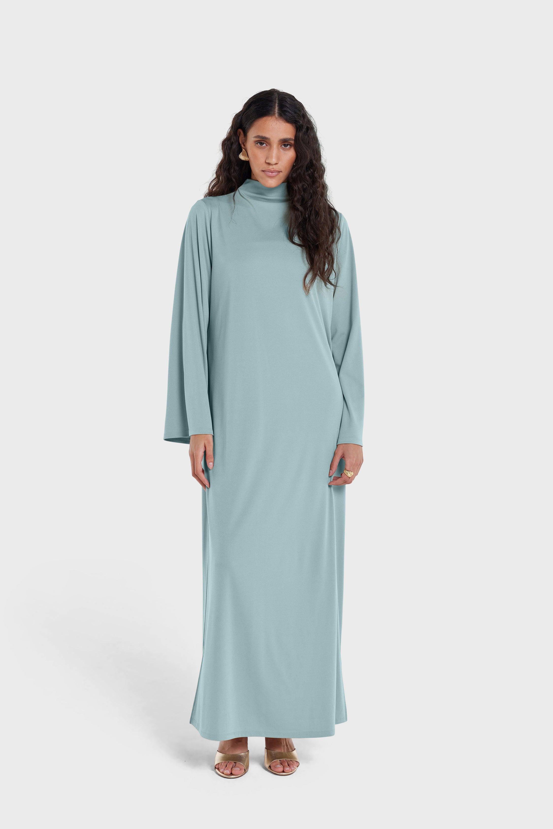 Essential Jersey Dress Regular | Misty Blue