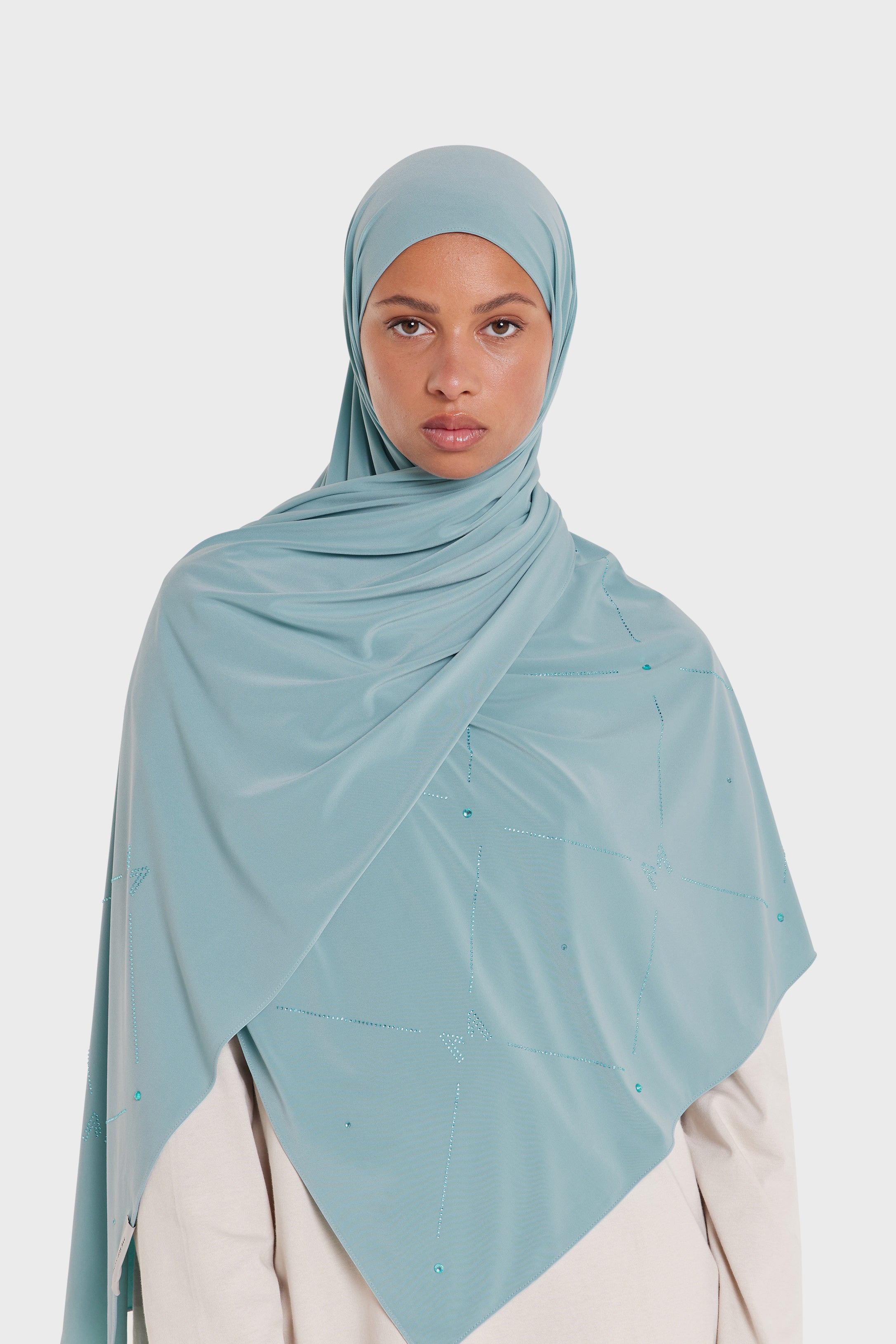 The Pearl Monogram - Premium Jersey | Stone Blue