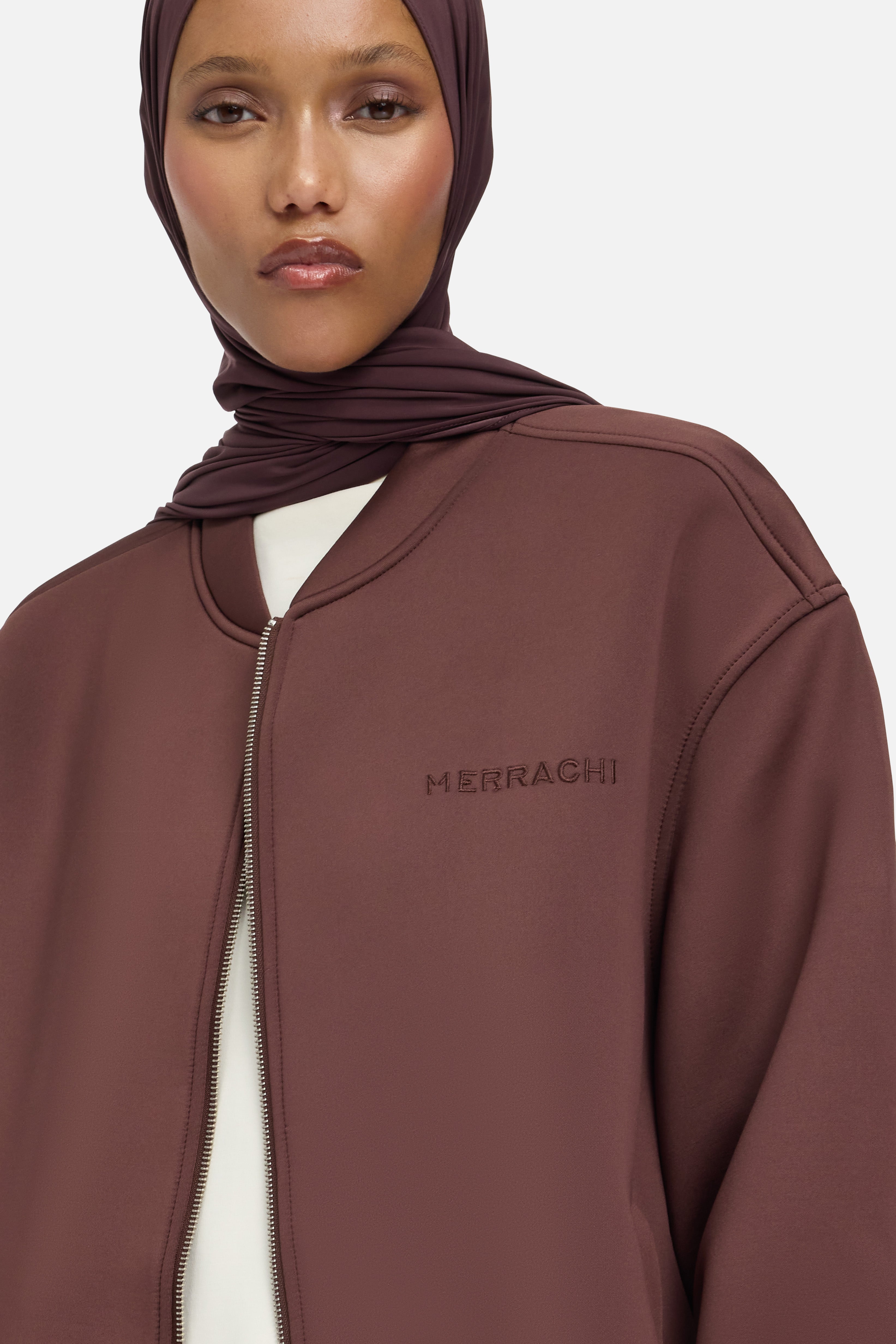 Neoprene Bomber | Dark Cherry