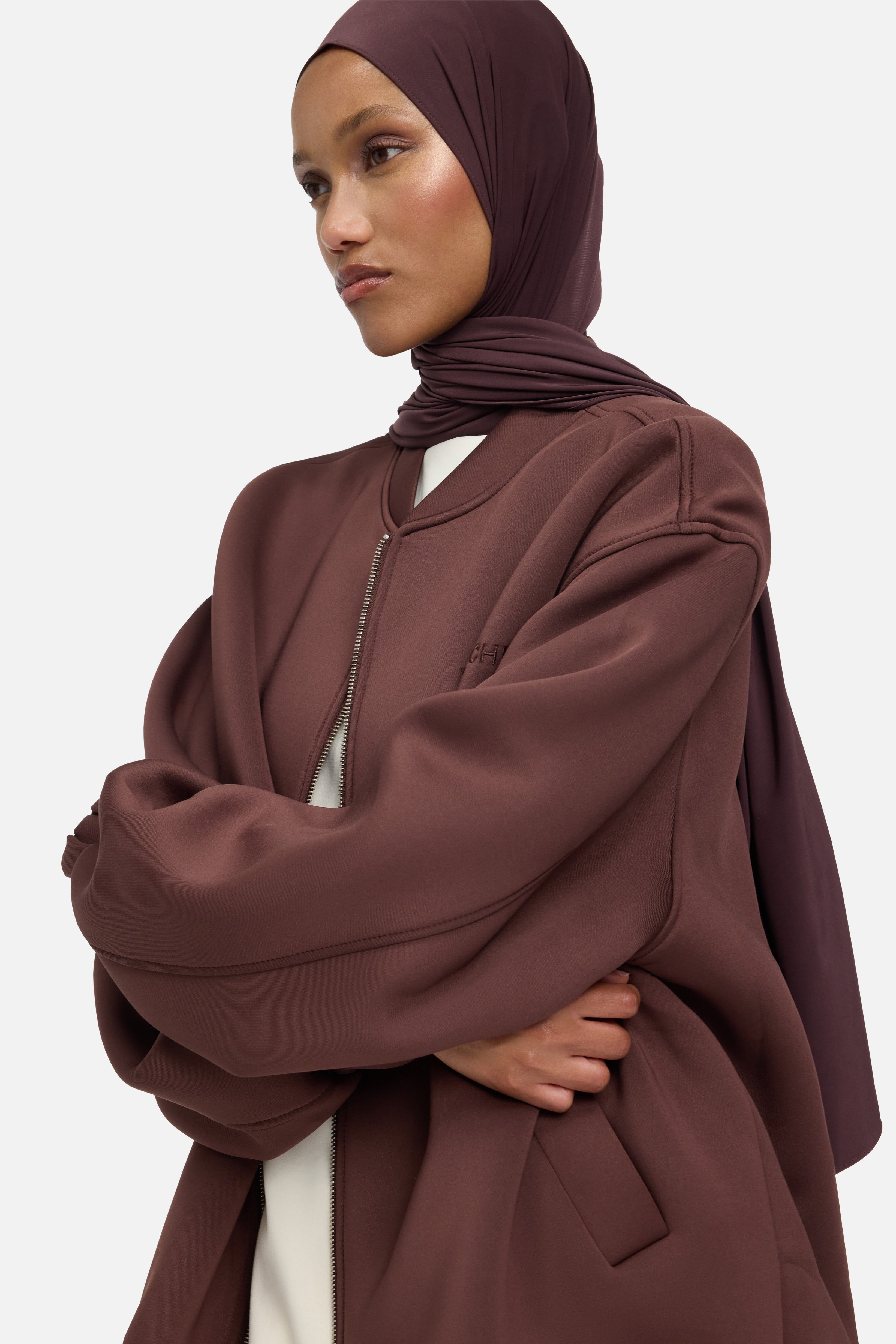 Neoprene Bomber | Dark Cherry