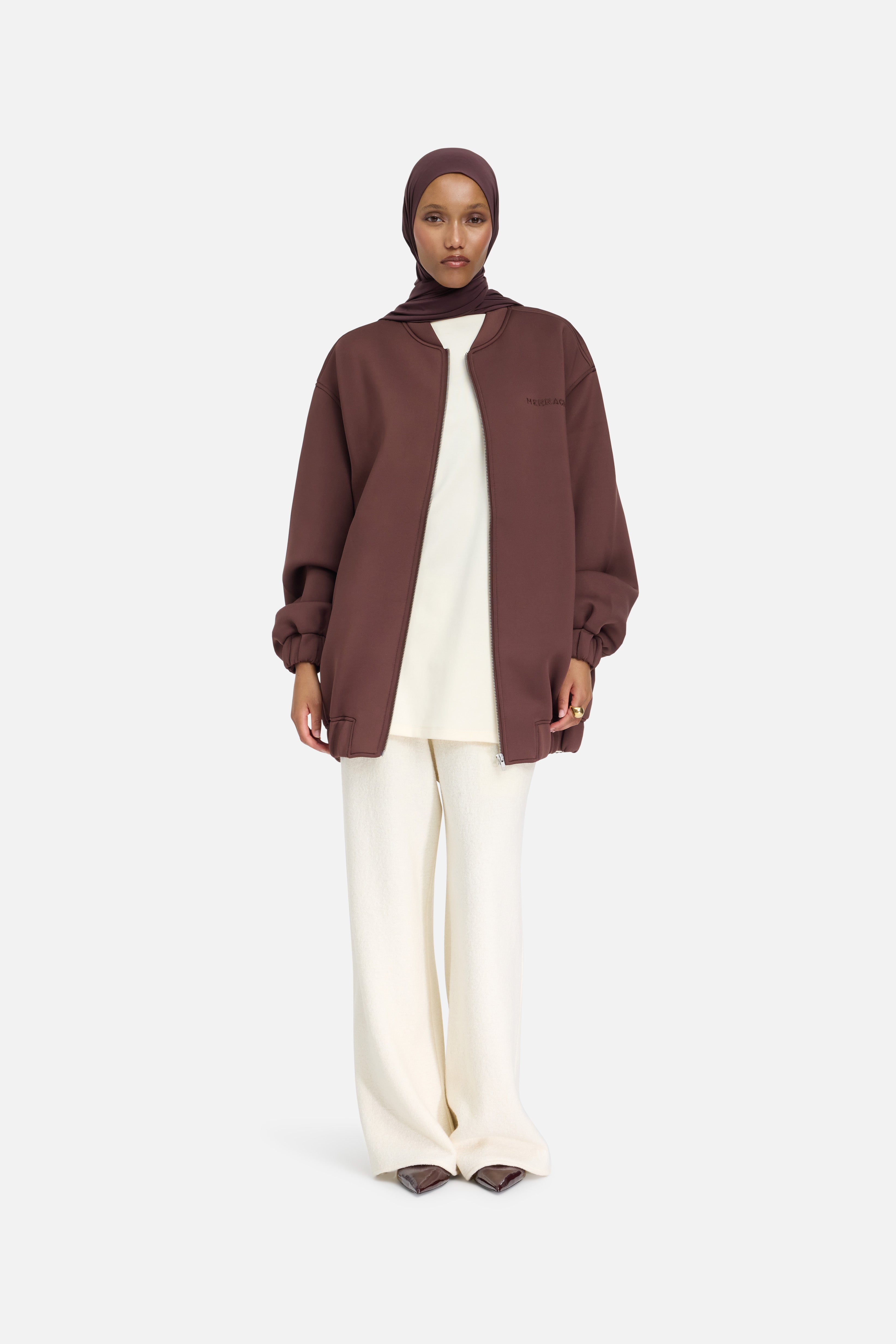 Neoprene Bomber | Dark Cherry