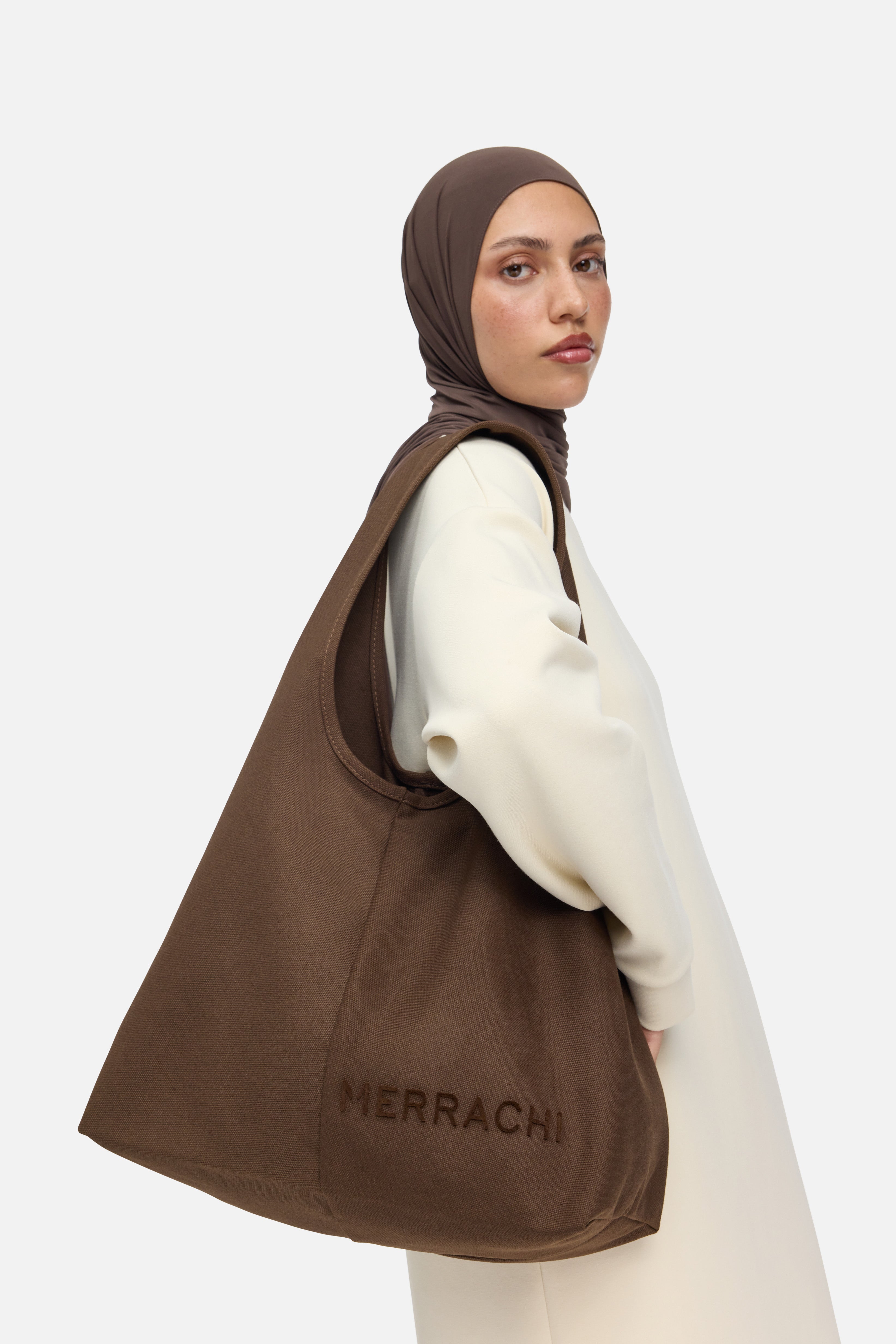 Oval Tote Bag | Chocolate