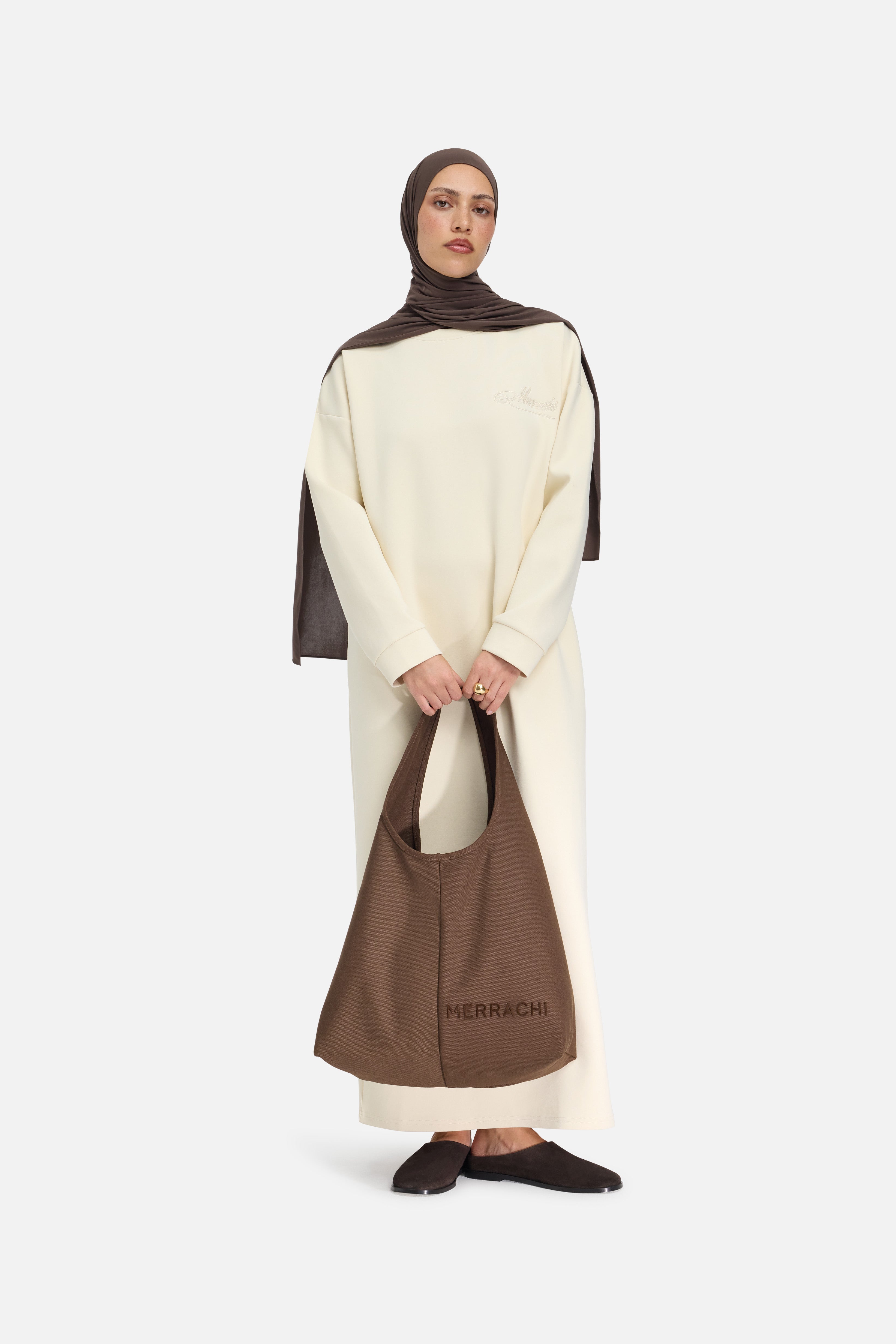 Oval Tote Bag | Chocolate