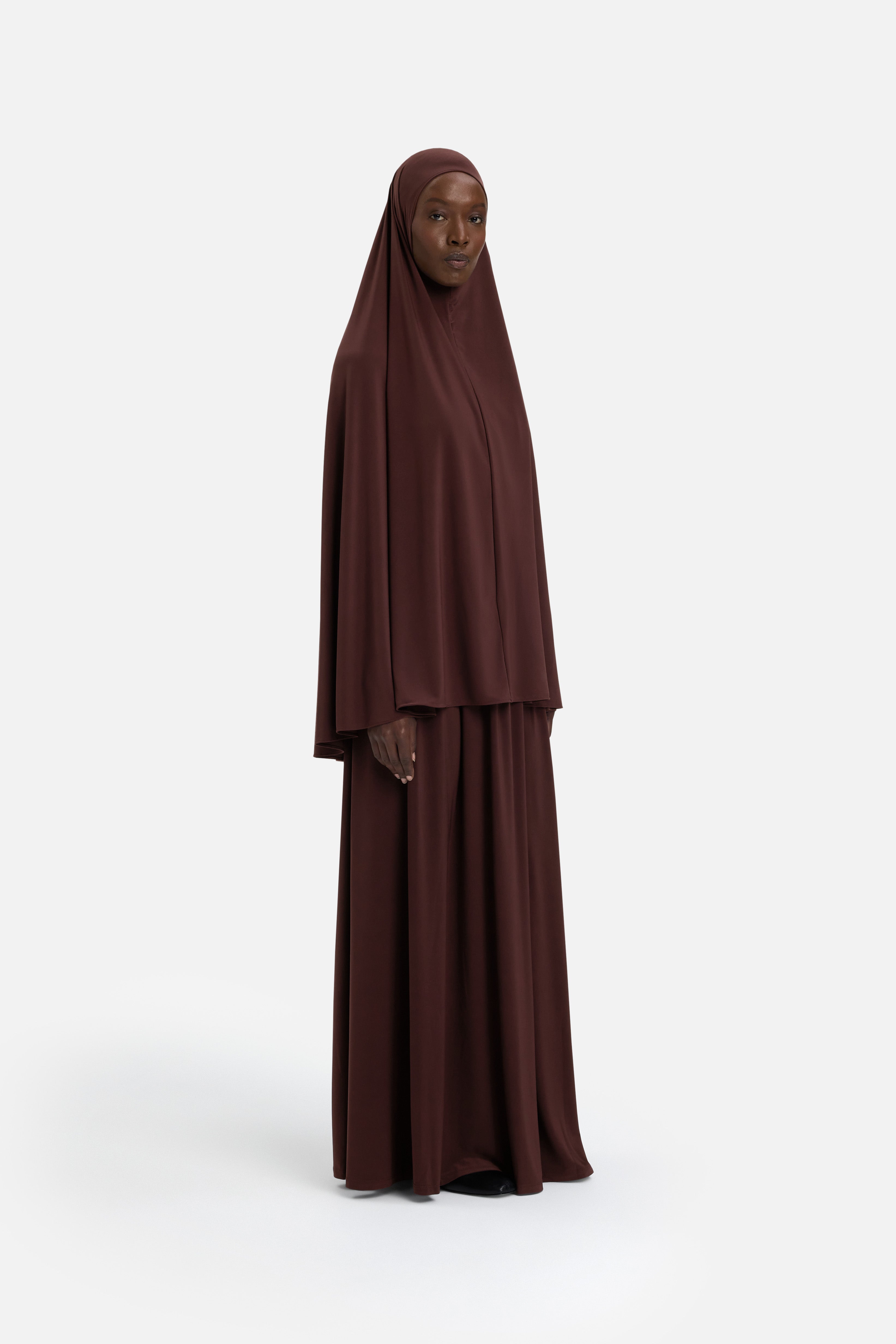 Premium Jersey Prayer Skirt | Dark Cherry