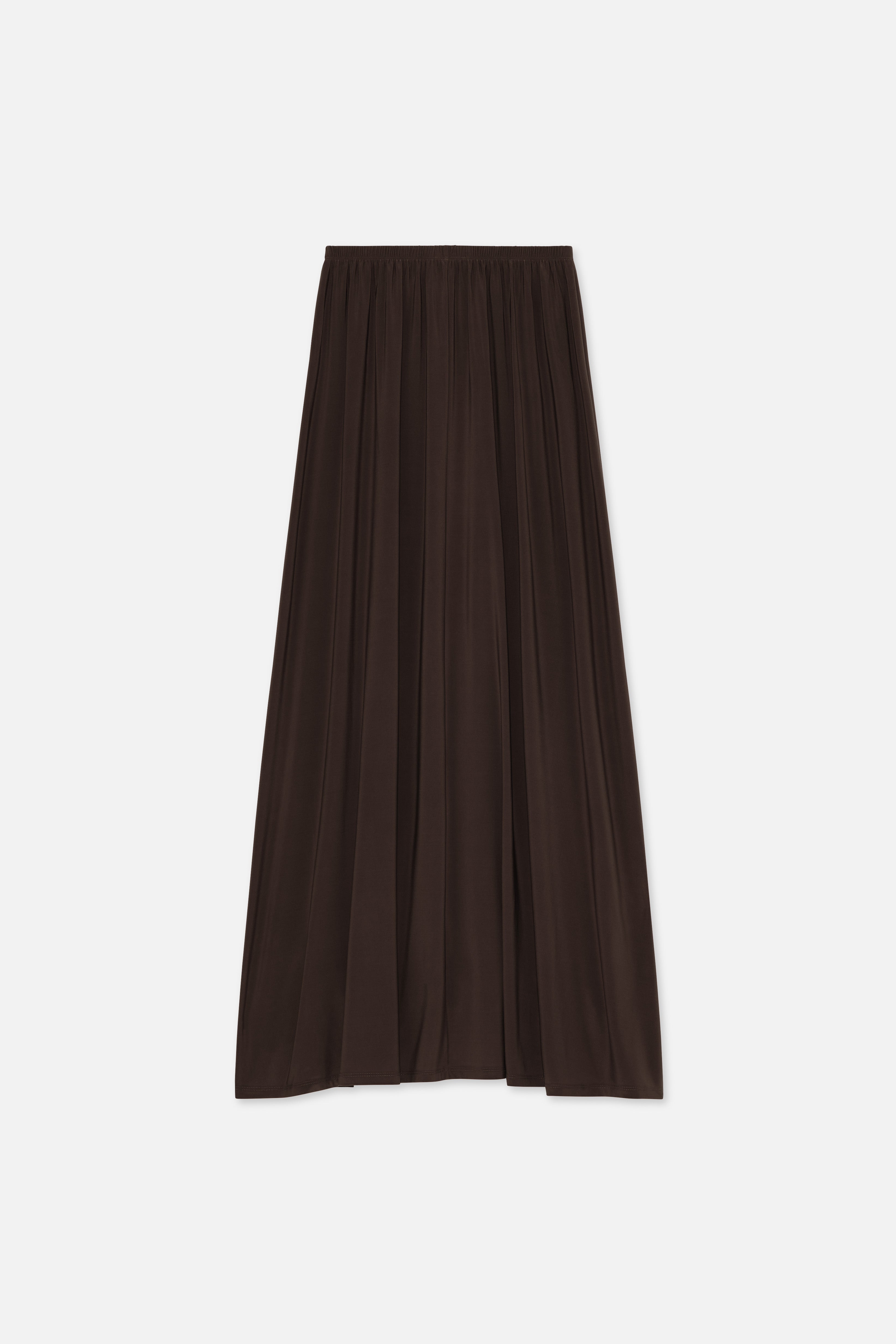 Premium Jersey Prayer Skirt | Dark Brown