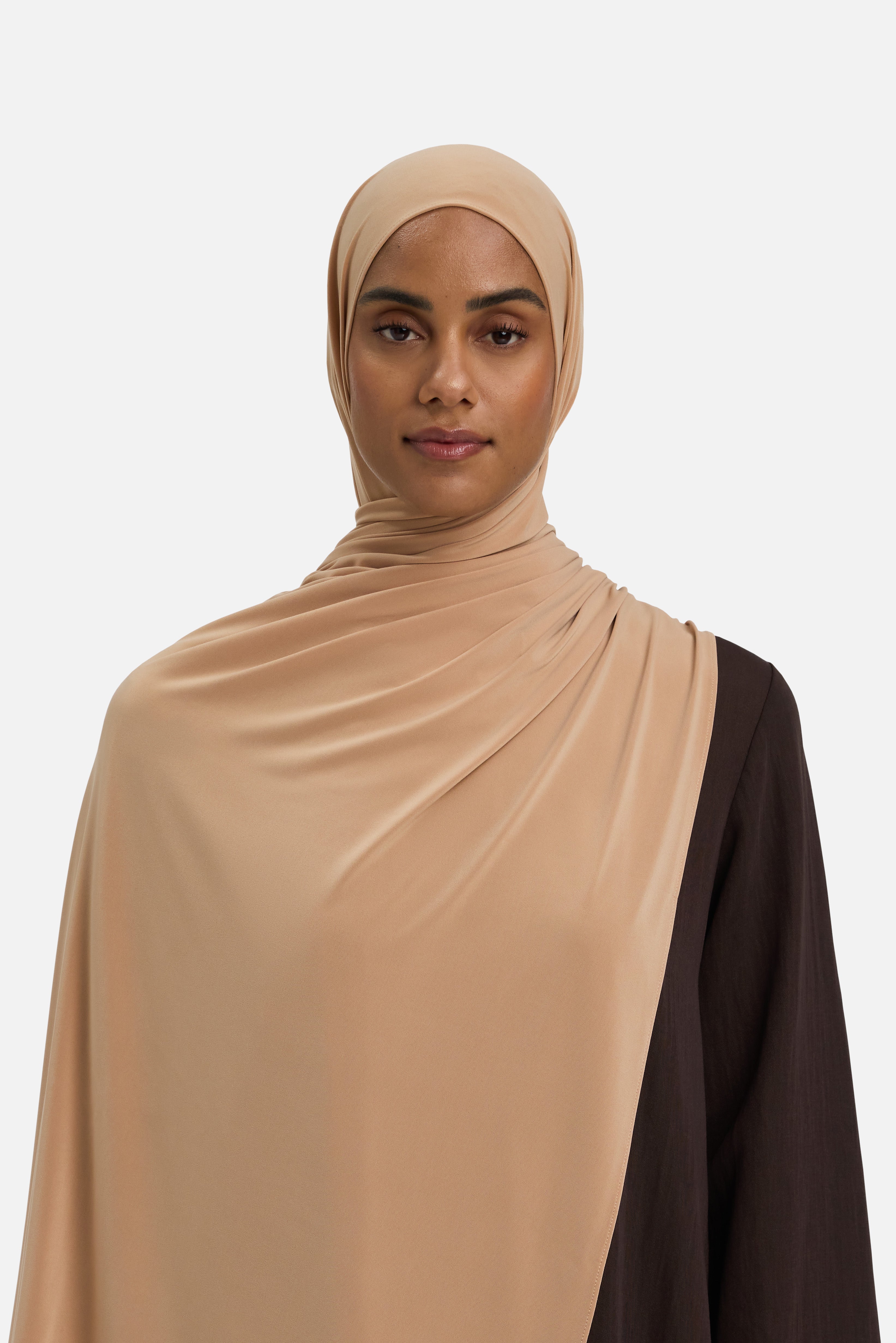 Premium Jersey Scarf | Dark Beige
