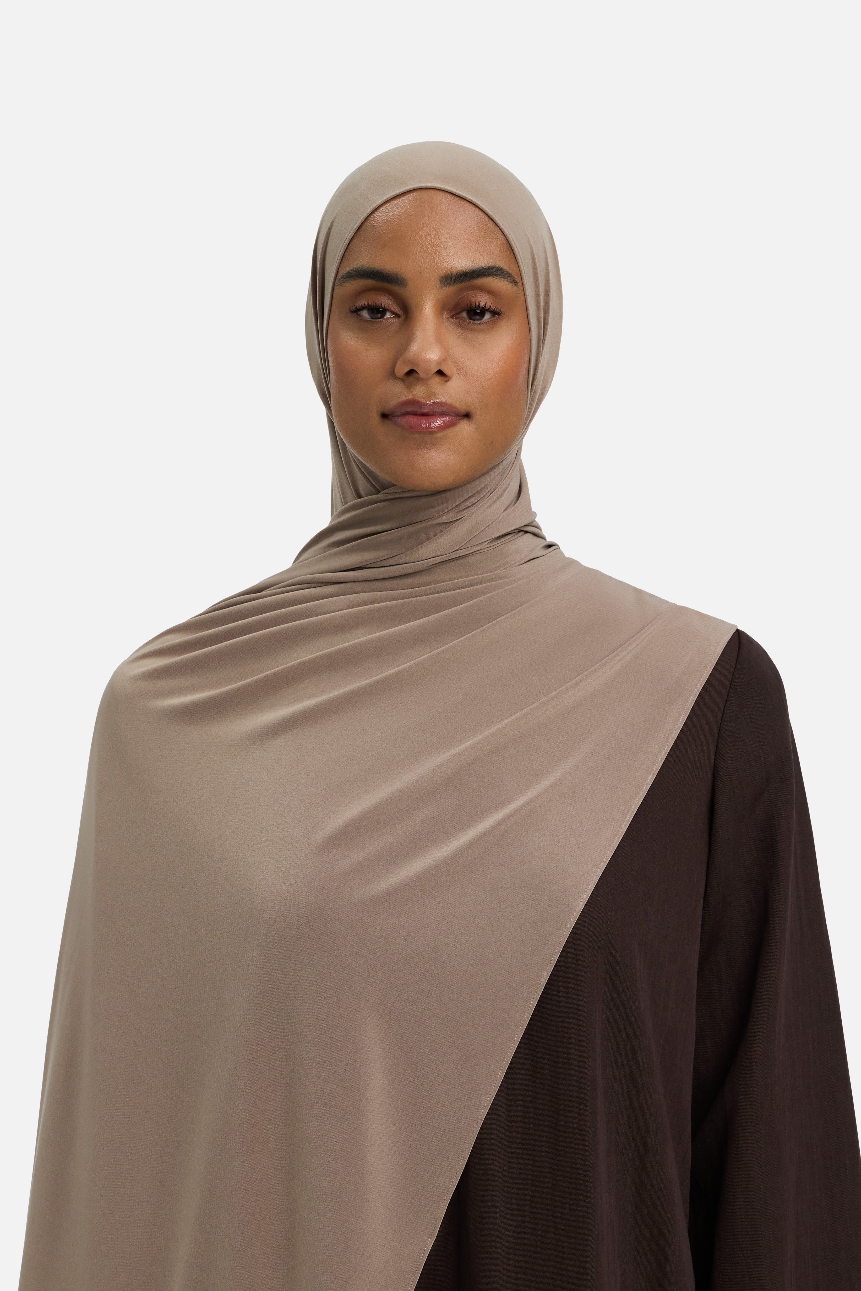 Premium Jersey Scarf | Taupe Rose