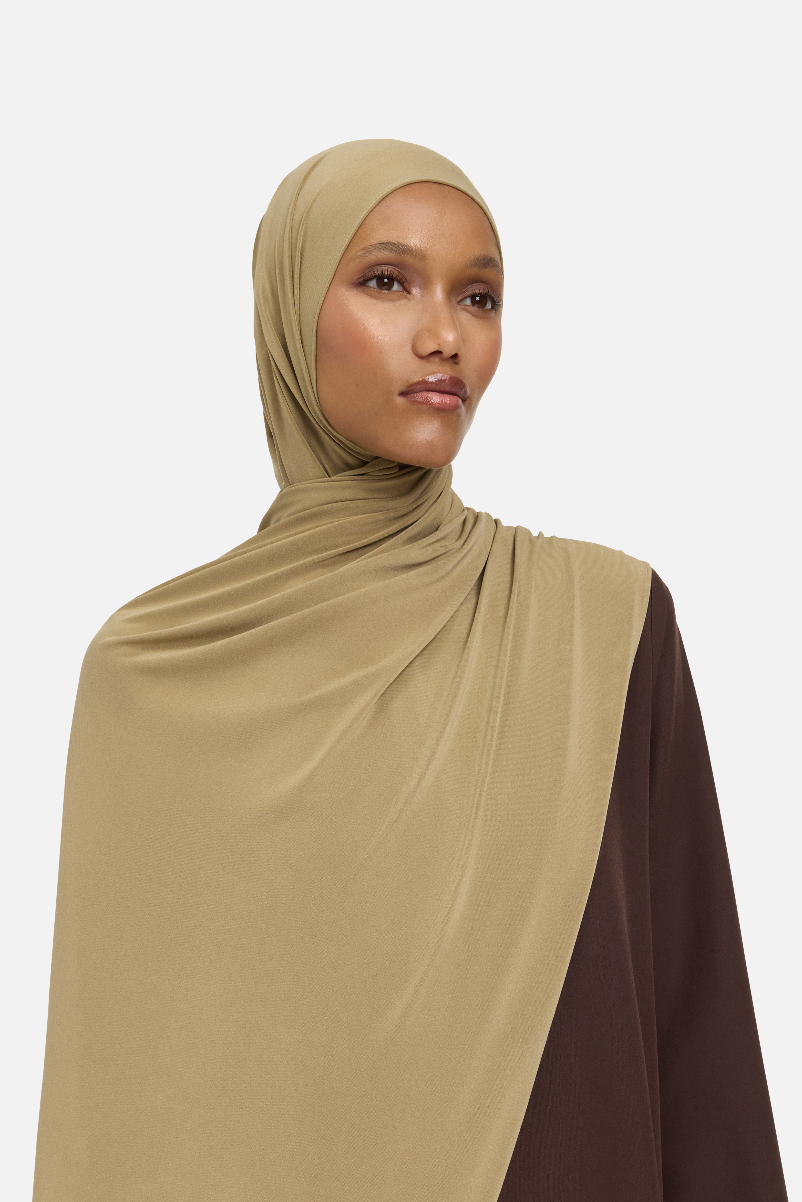 Premium Jersey Scarf | Wood Brown