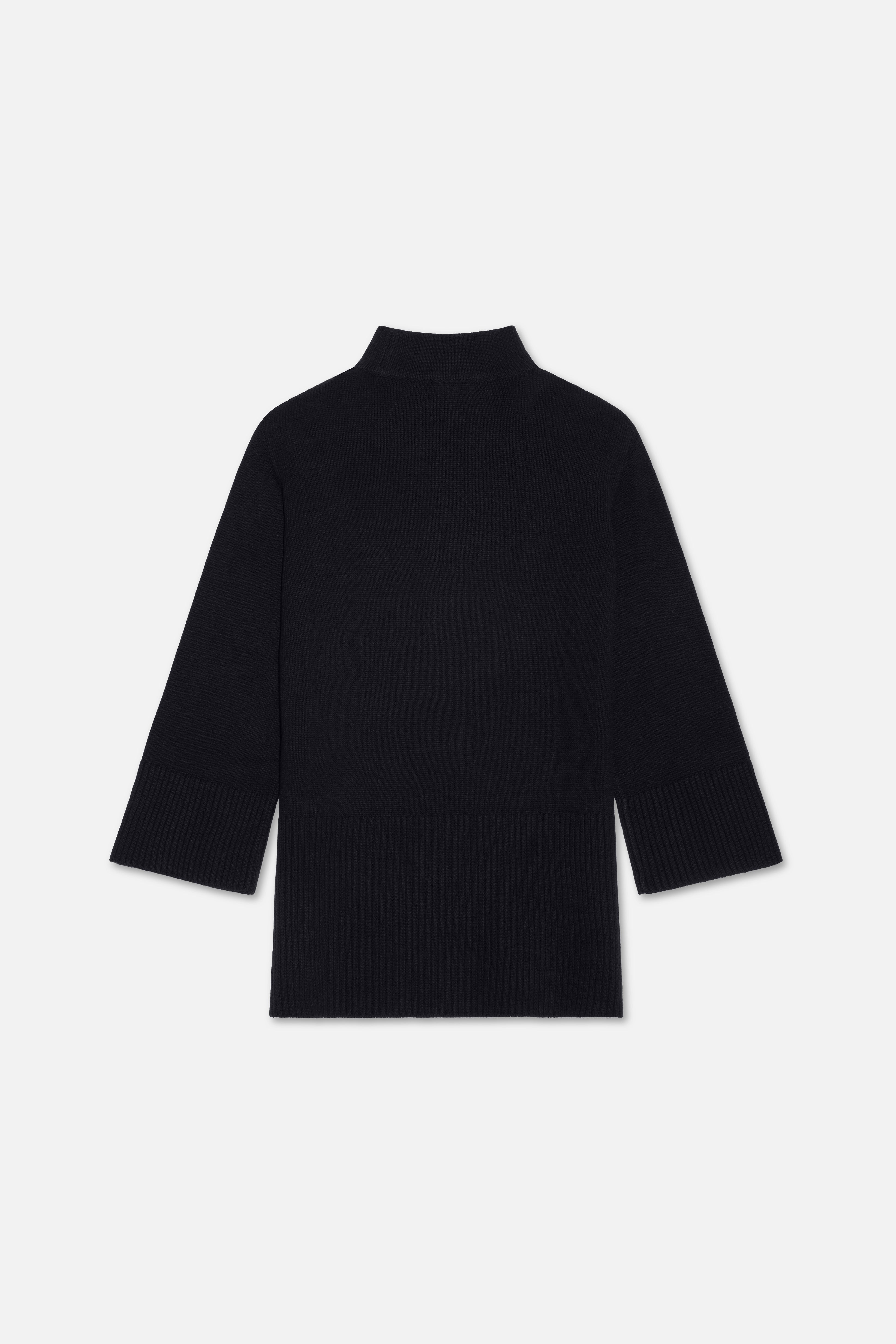 Ribbed Knit Sweater | Black