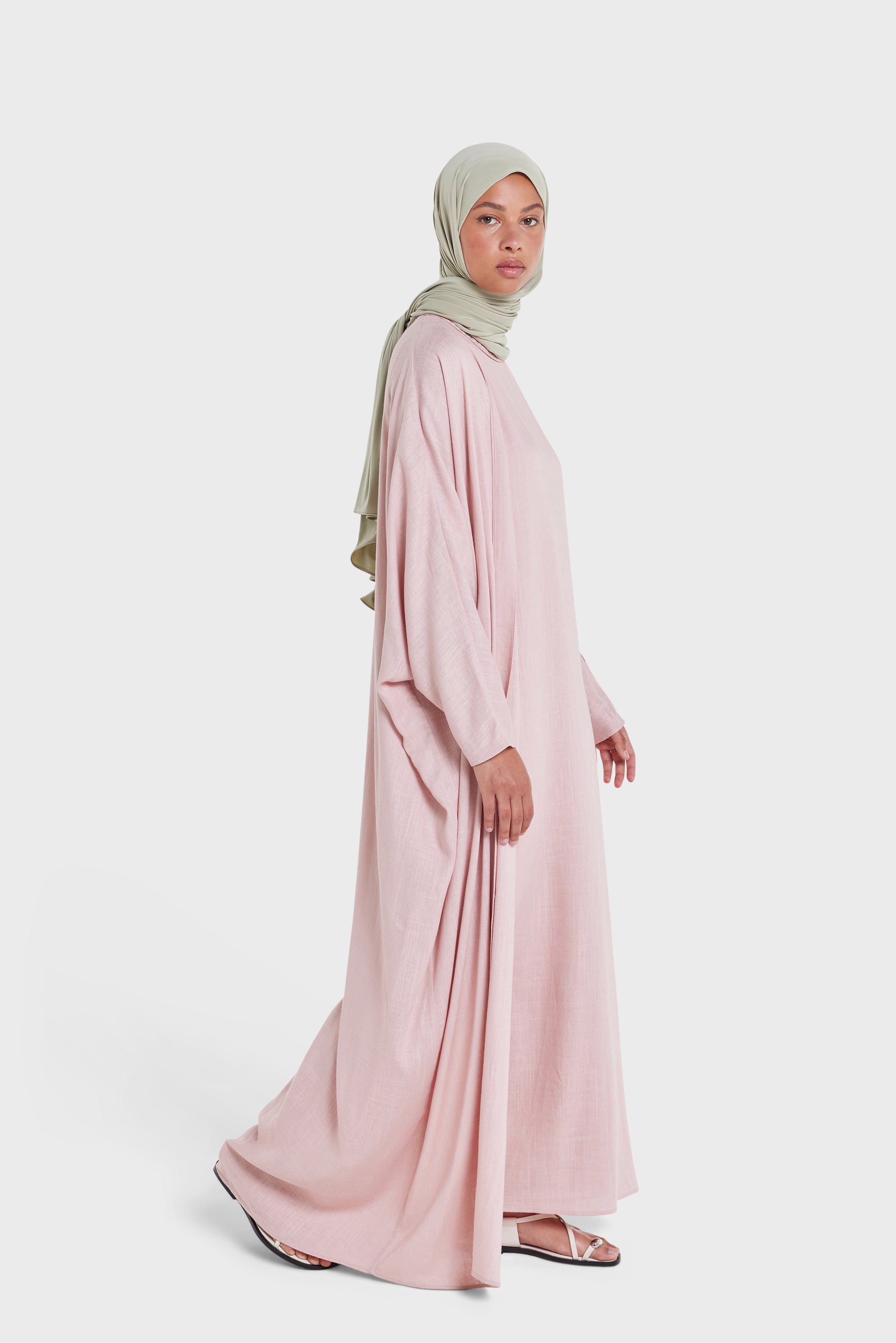 Linen Sleeveless Dress | Rose Dust