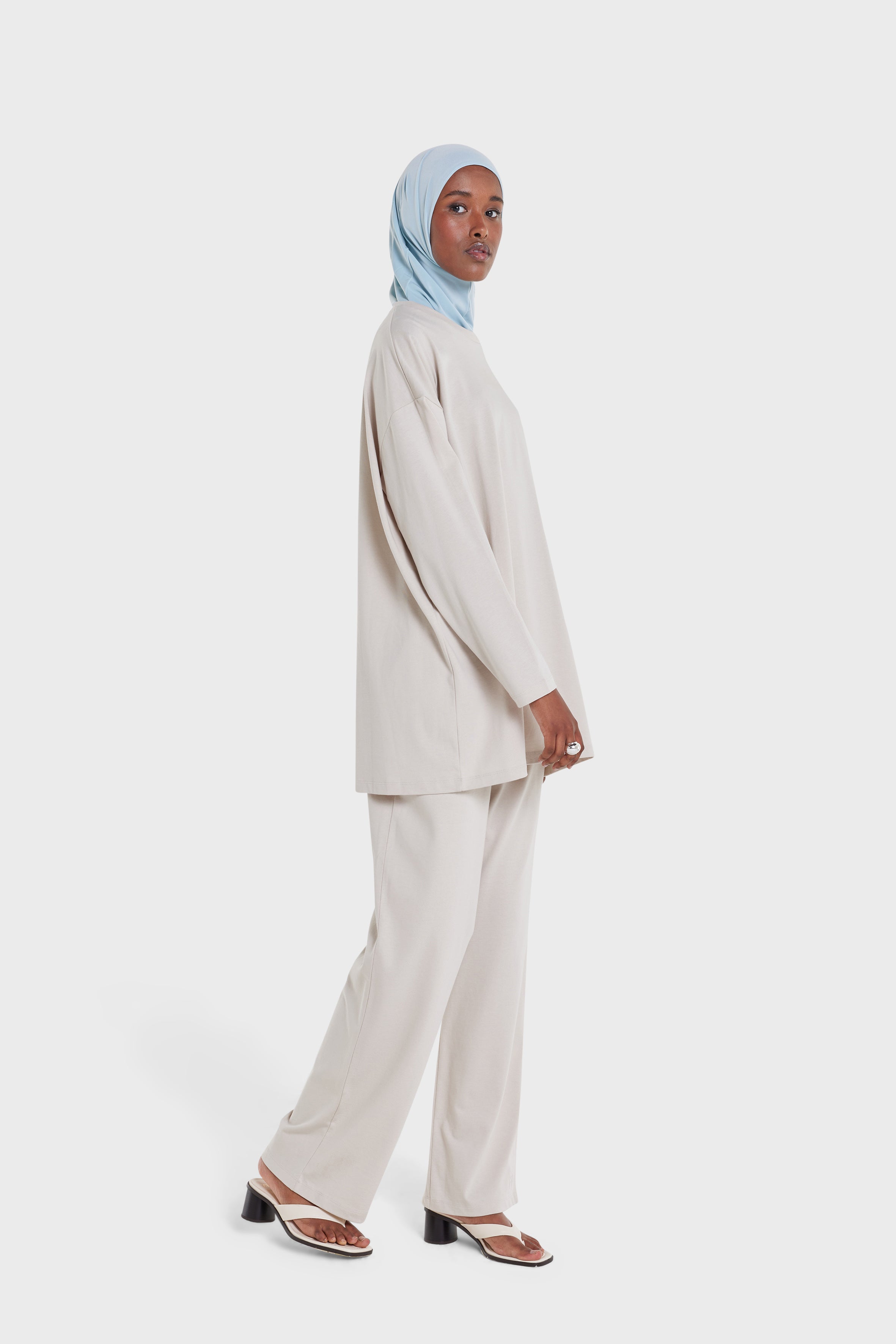 Cotton Pants | Moon Grey