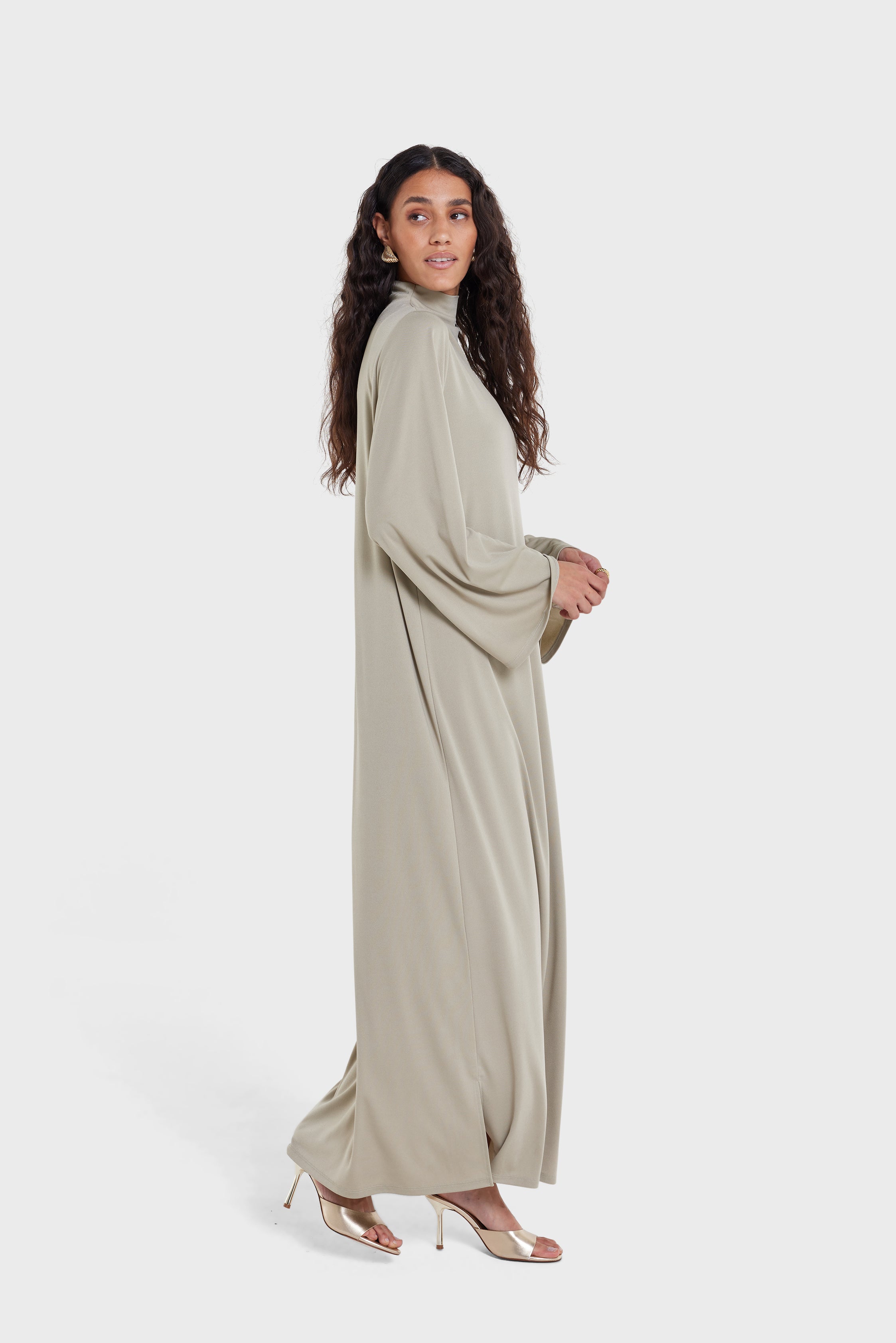 Essential Jersey Dress Regular | Light Sage