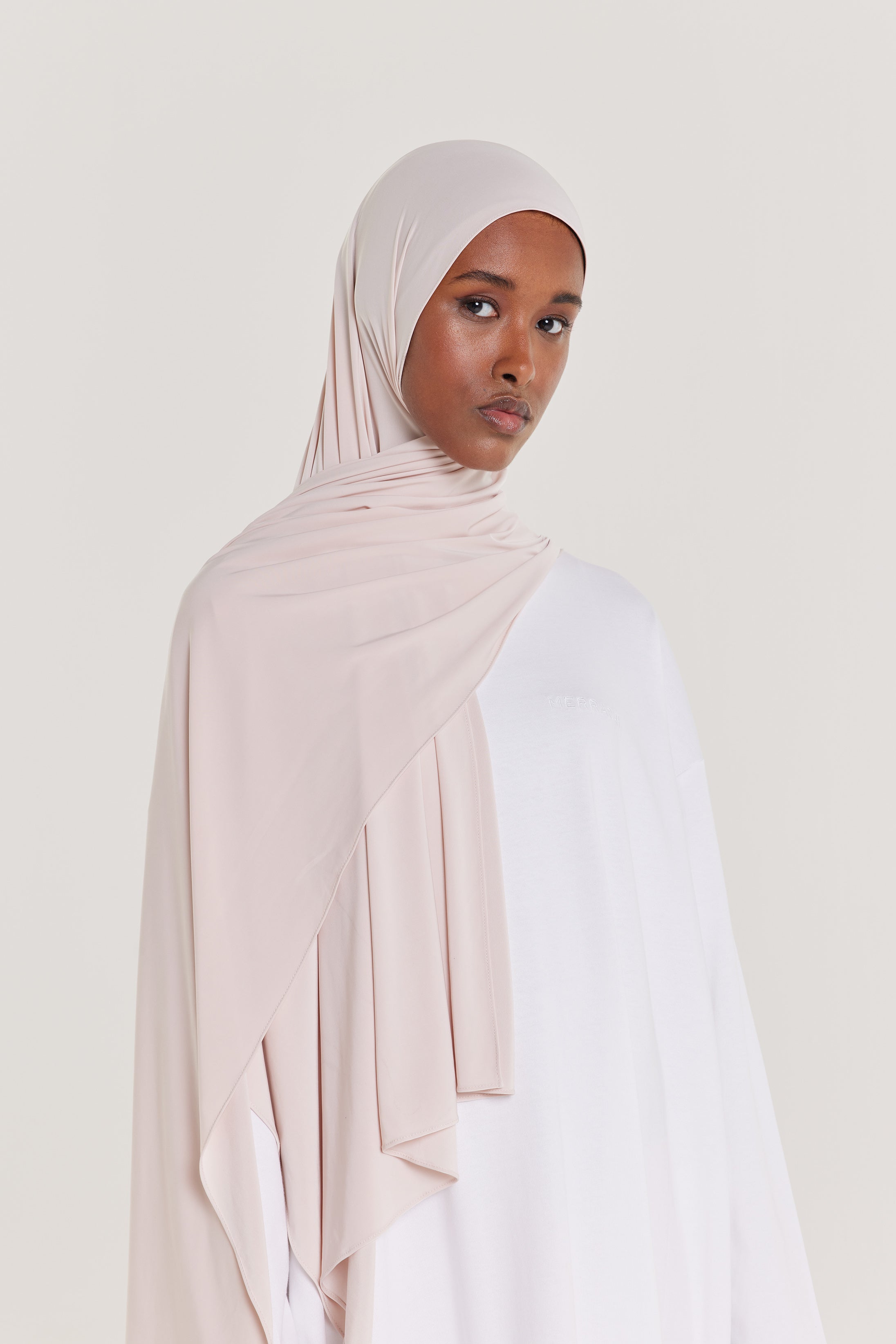 Liquid Jersey Scarf | Rosewater