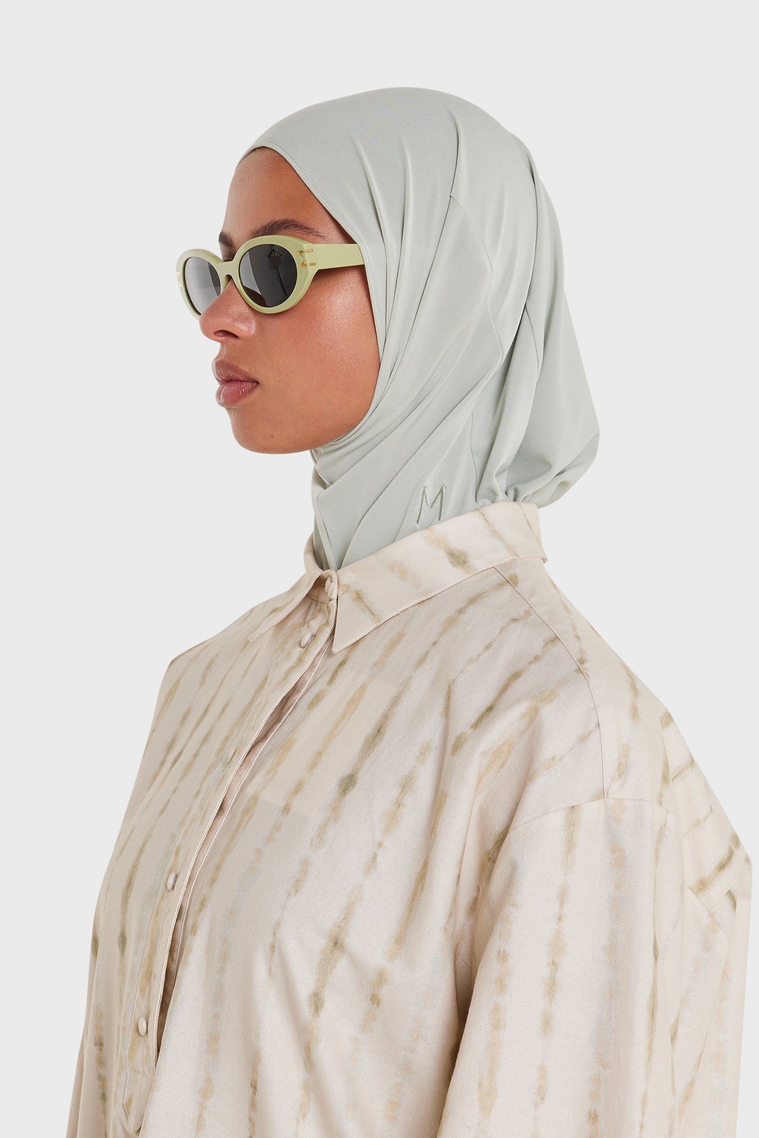 Logo Framed Sunglasses | Light Moss