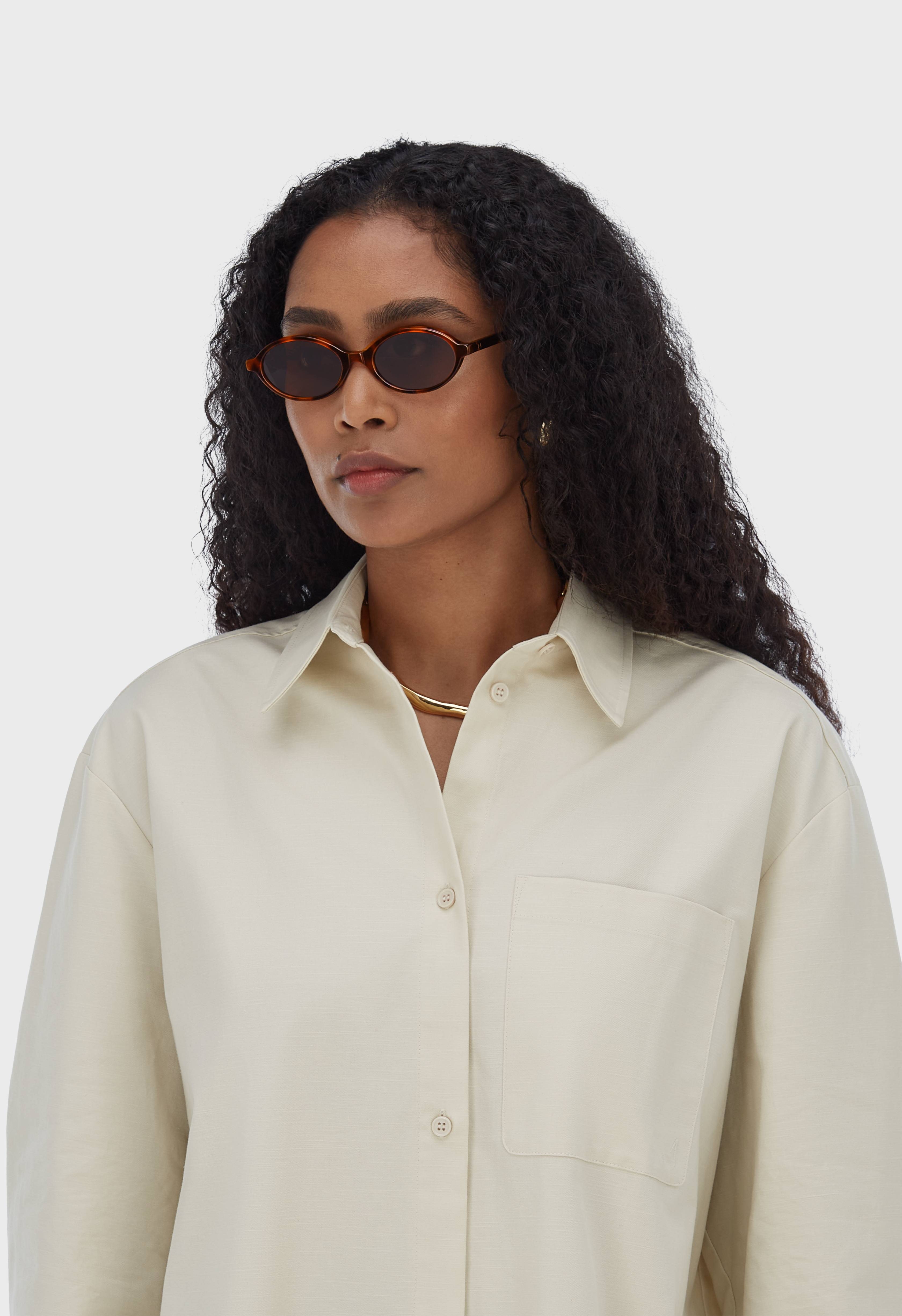 Acetate Framed Sunglasses | Turtle