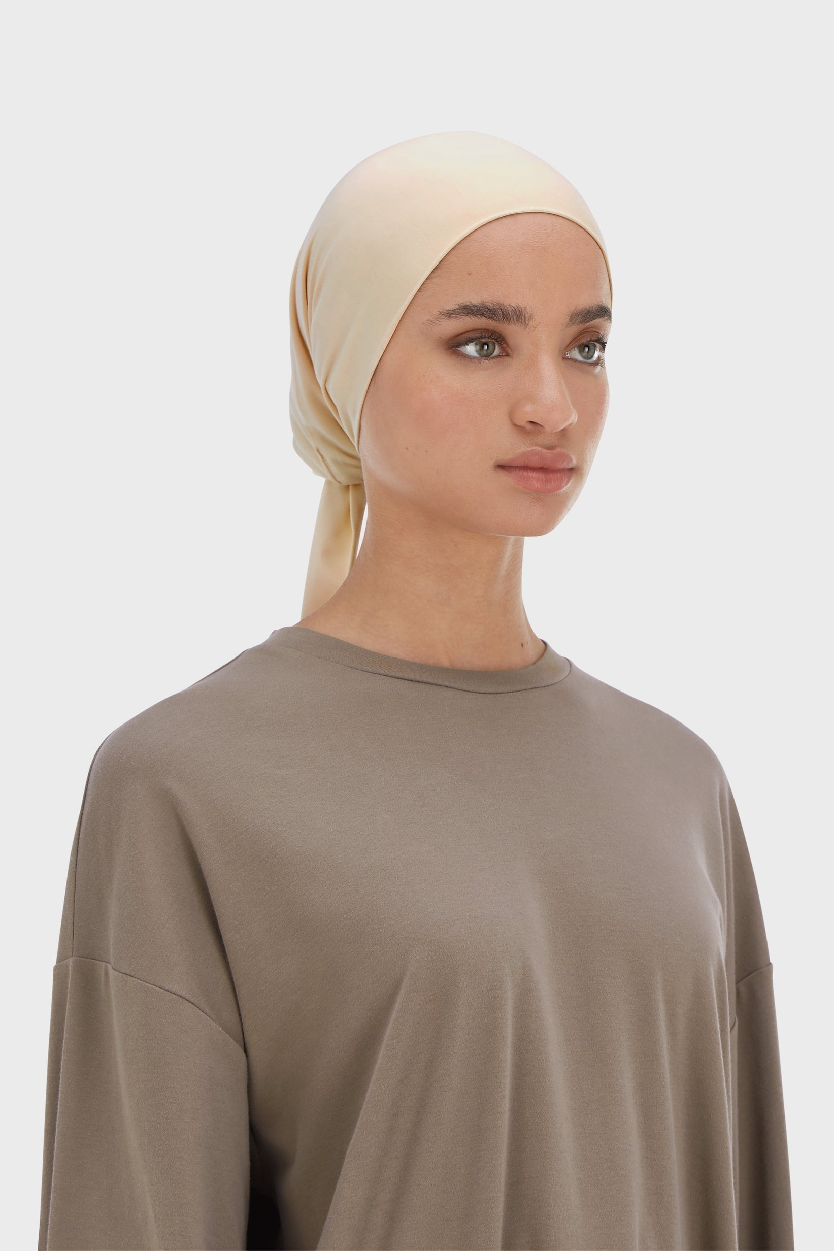 Bamboo Tied Underscarf | Warm Butter