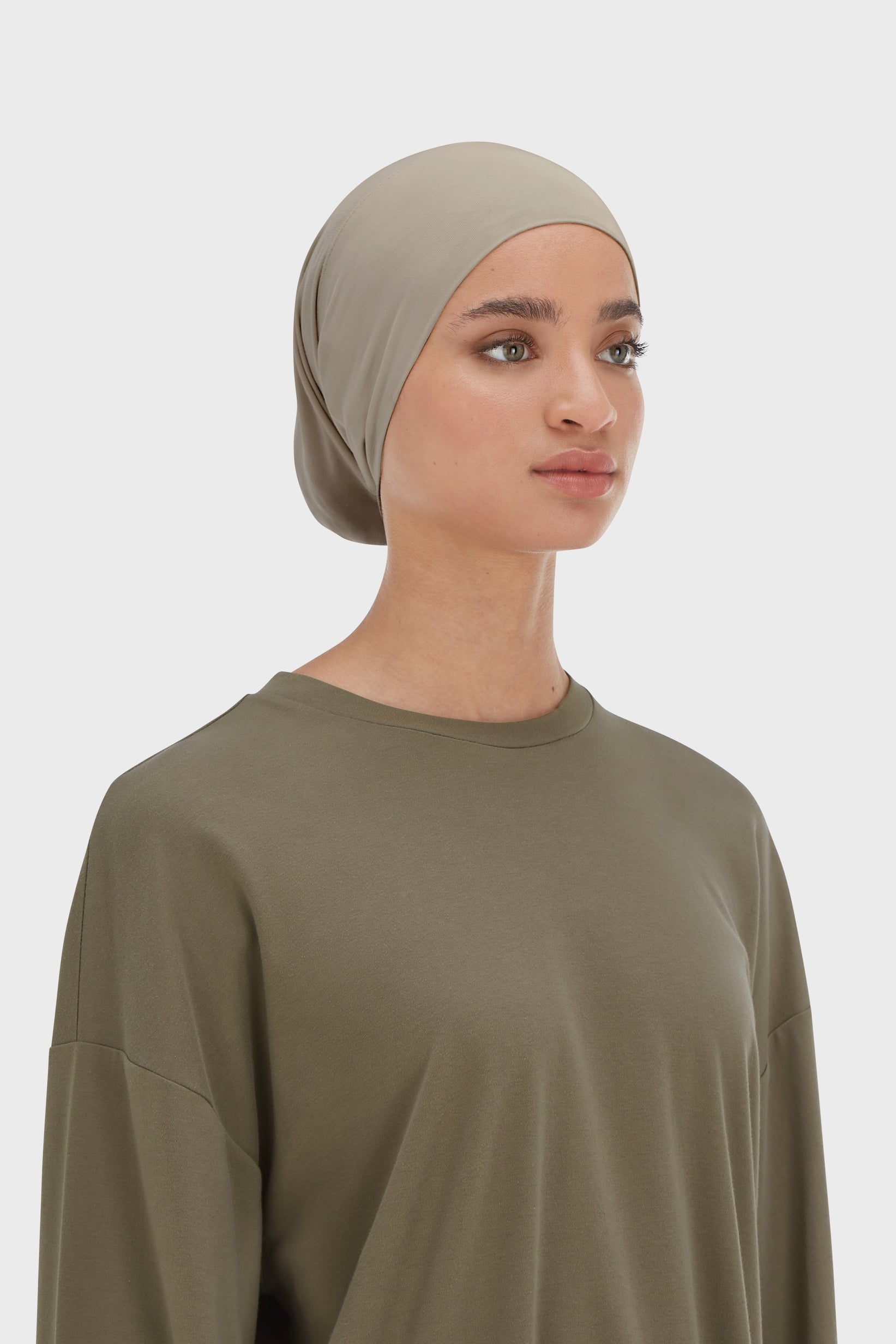 Bamboo Tube Underscarf | Taupe