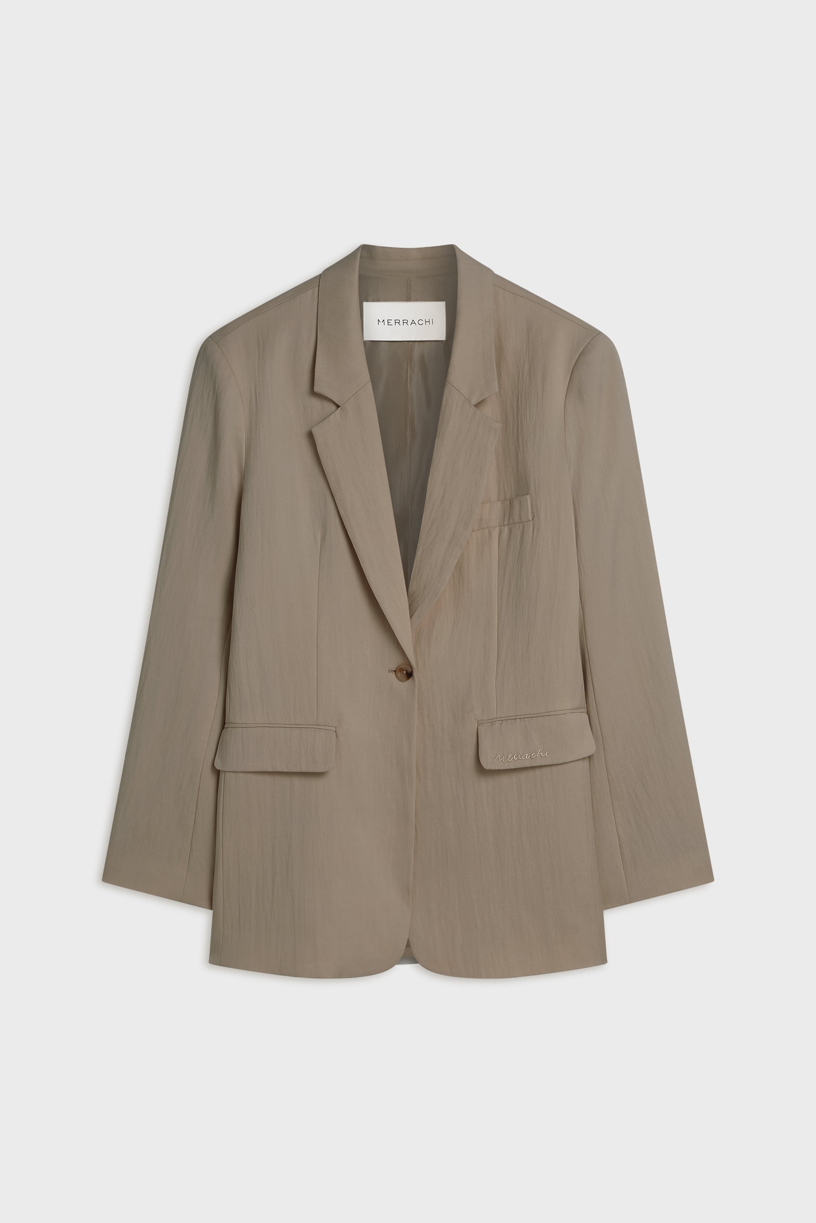 Box Fit Blazer | Taupe