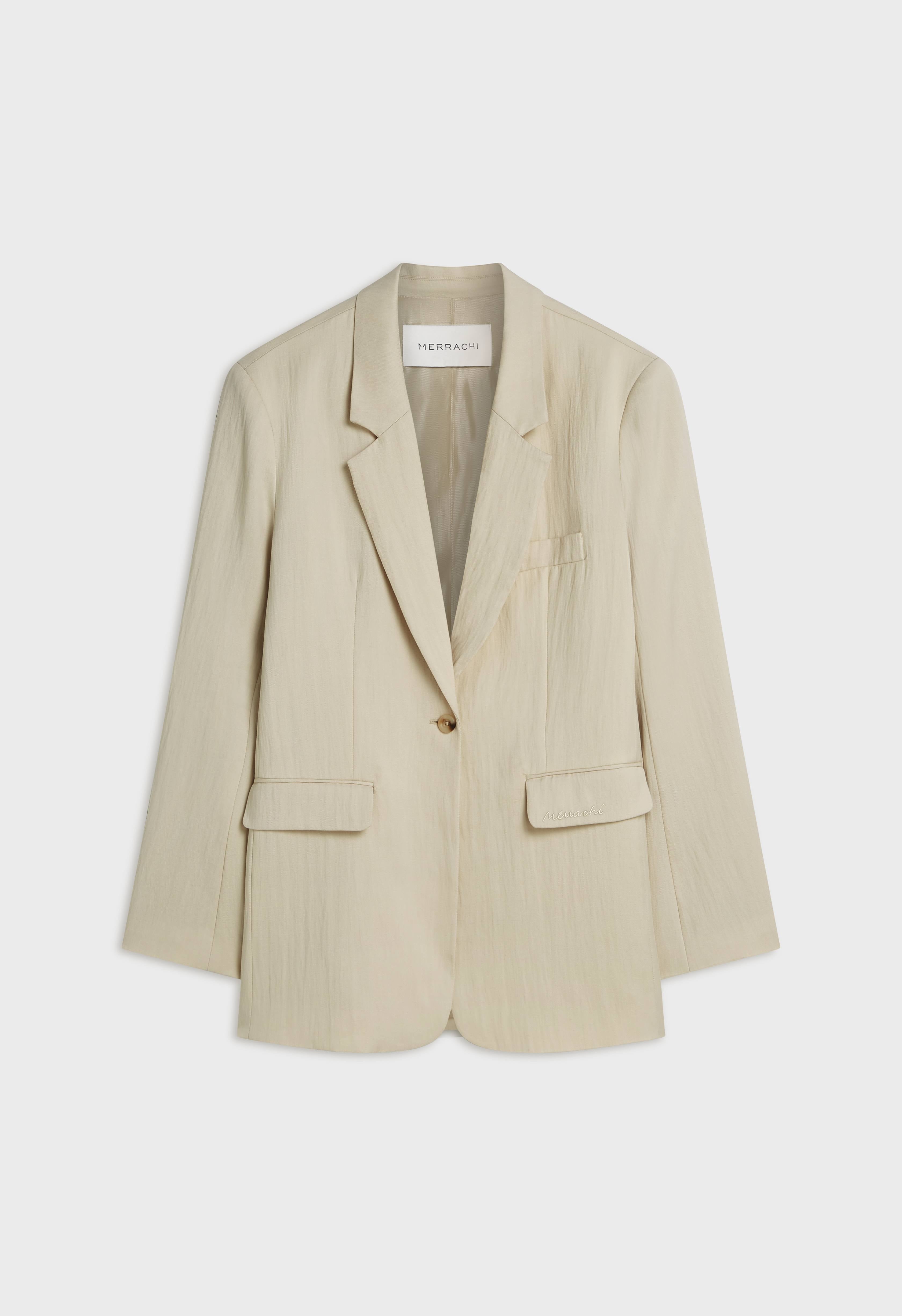 Box Fit Blazer | Sand