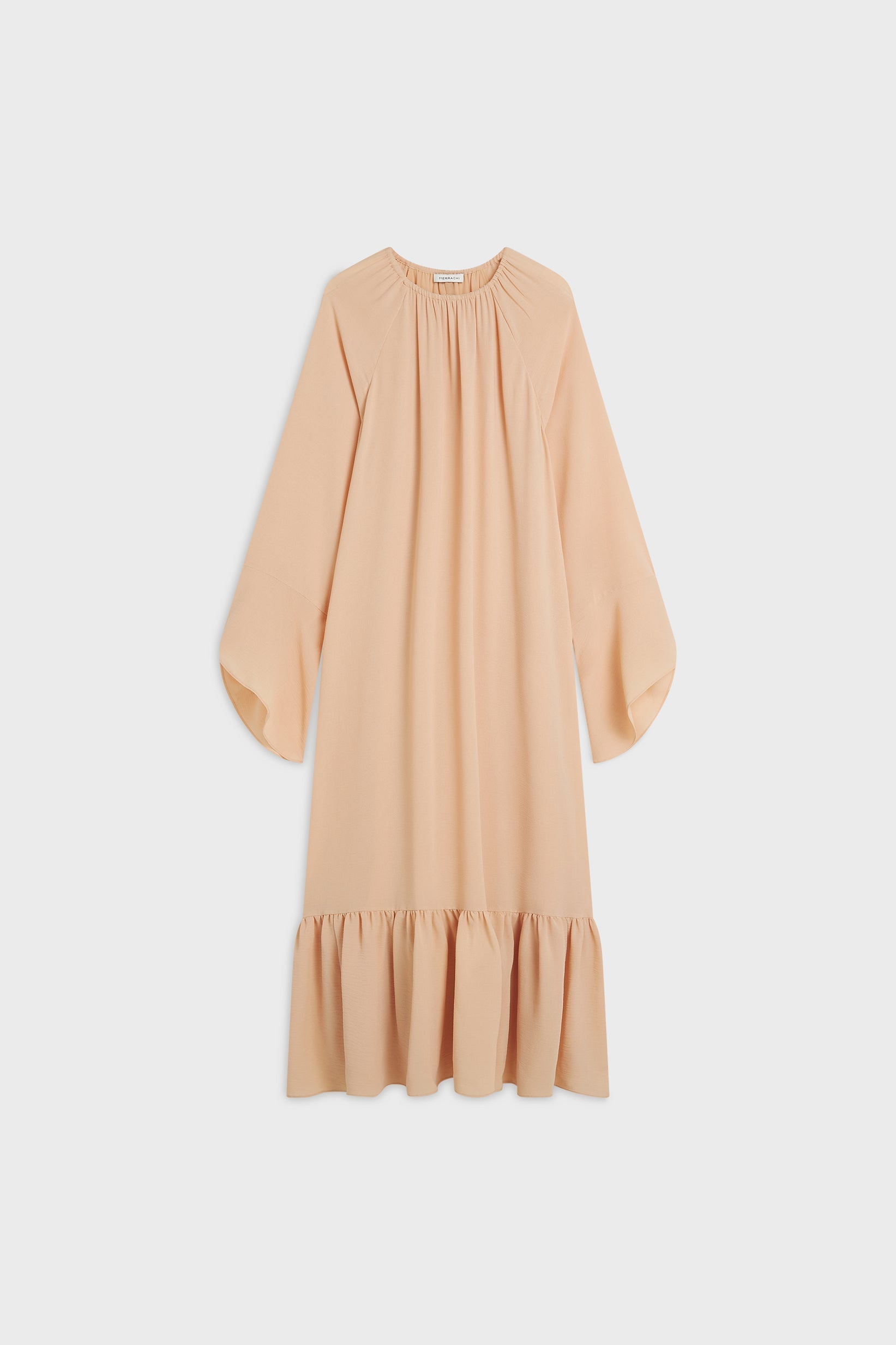 Crepe Dress | Beige Rose