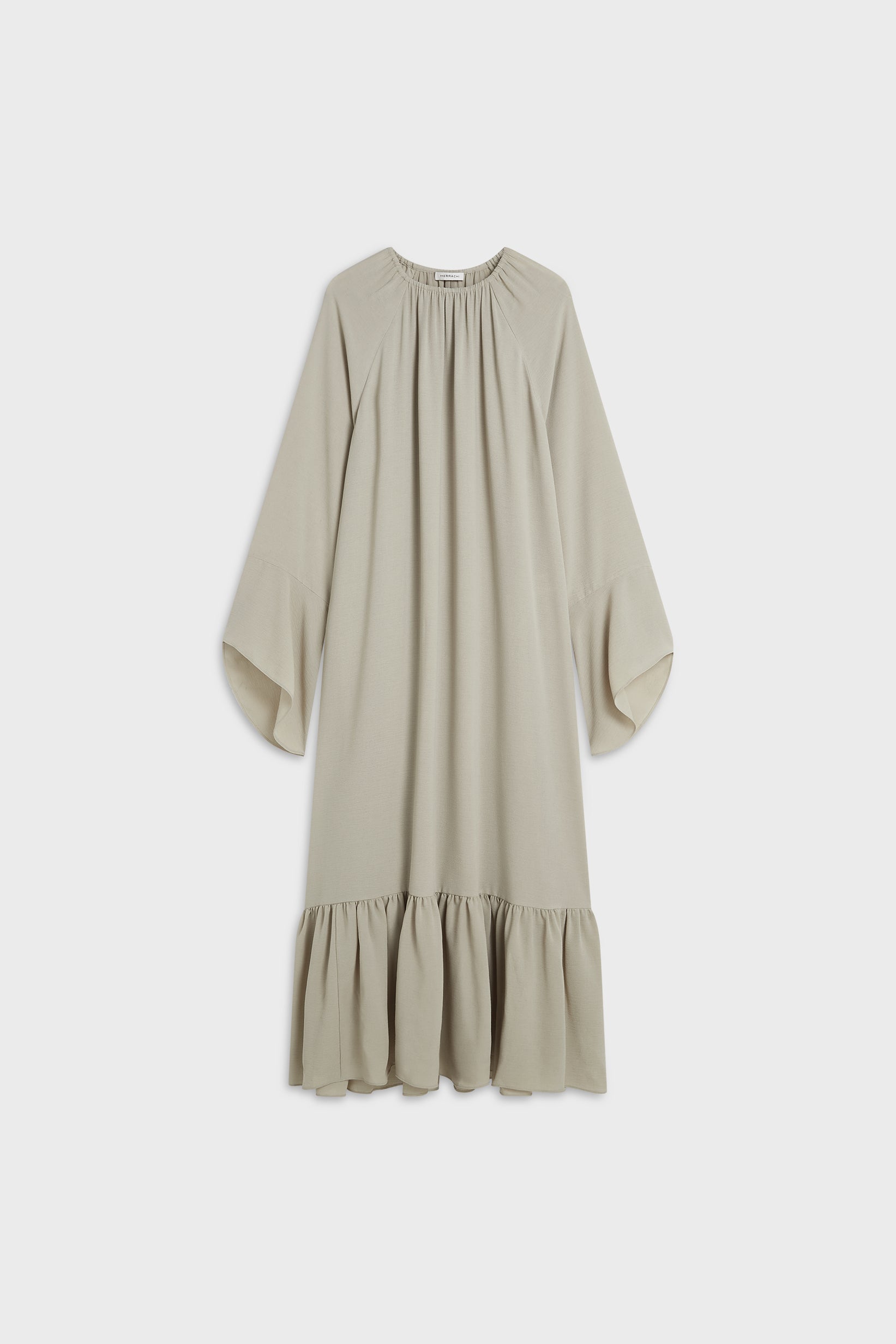 Crepe Dress | Moss Gray