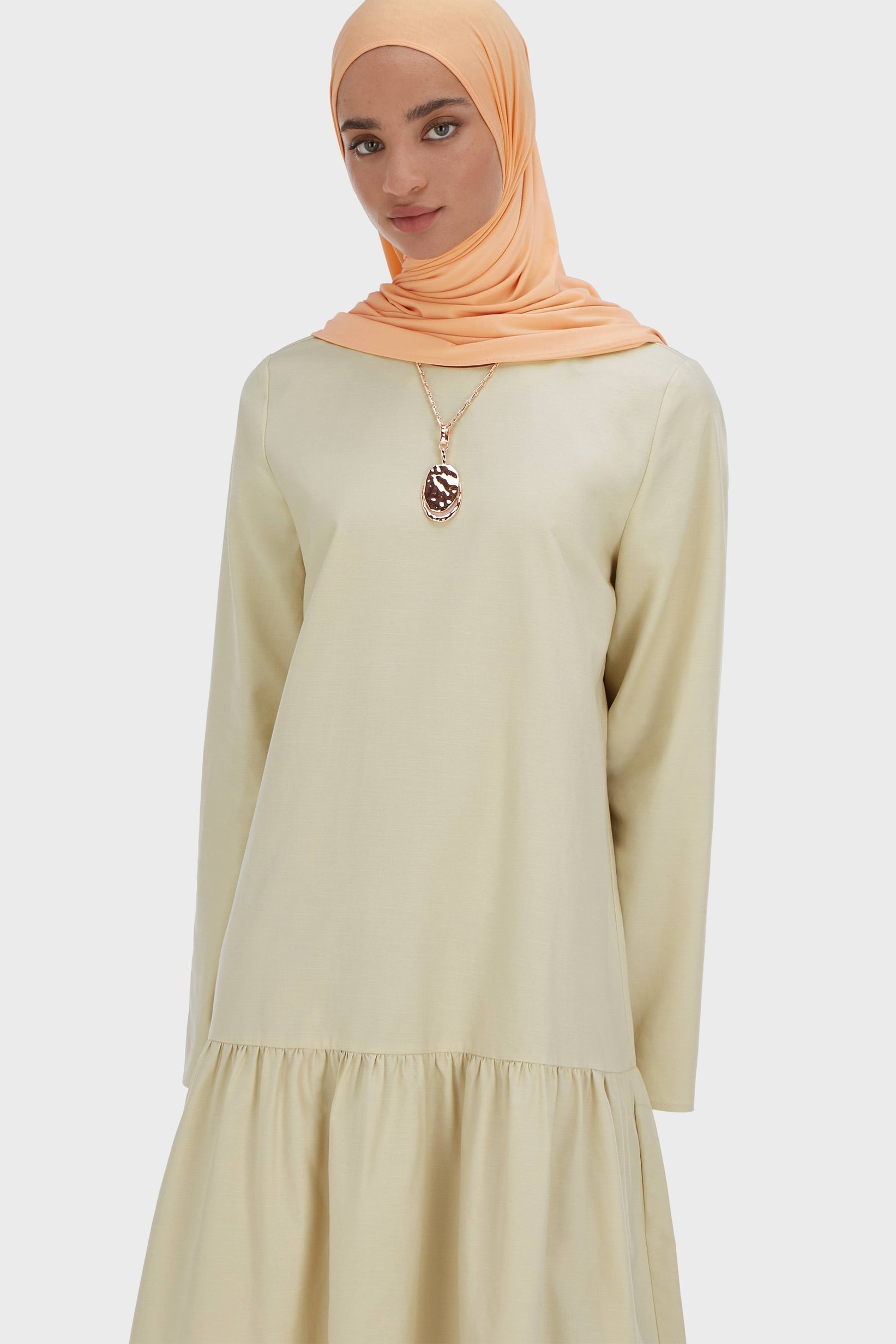 Drop Waist Dress | Sand