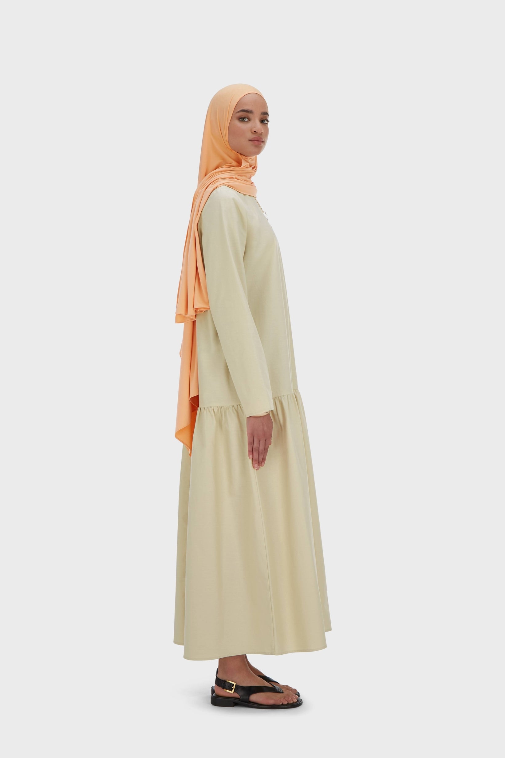 Drop Waist Dress | Sand