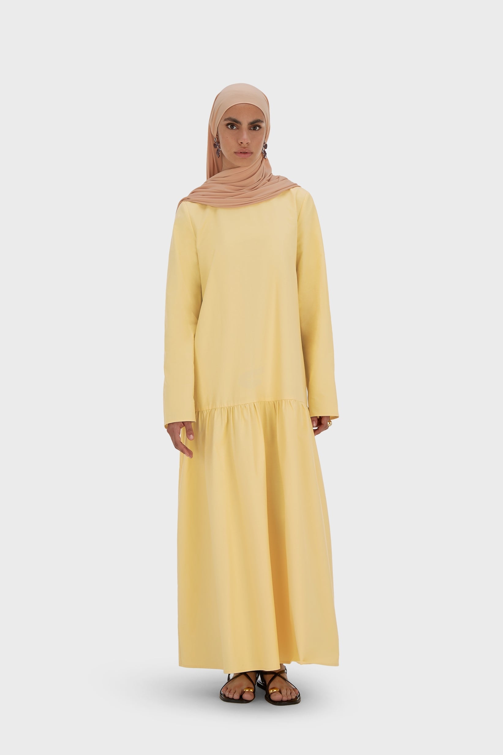 Drop Waist Dress | Sunset Yellow