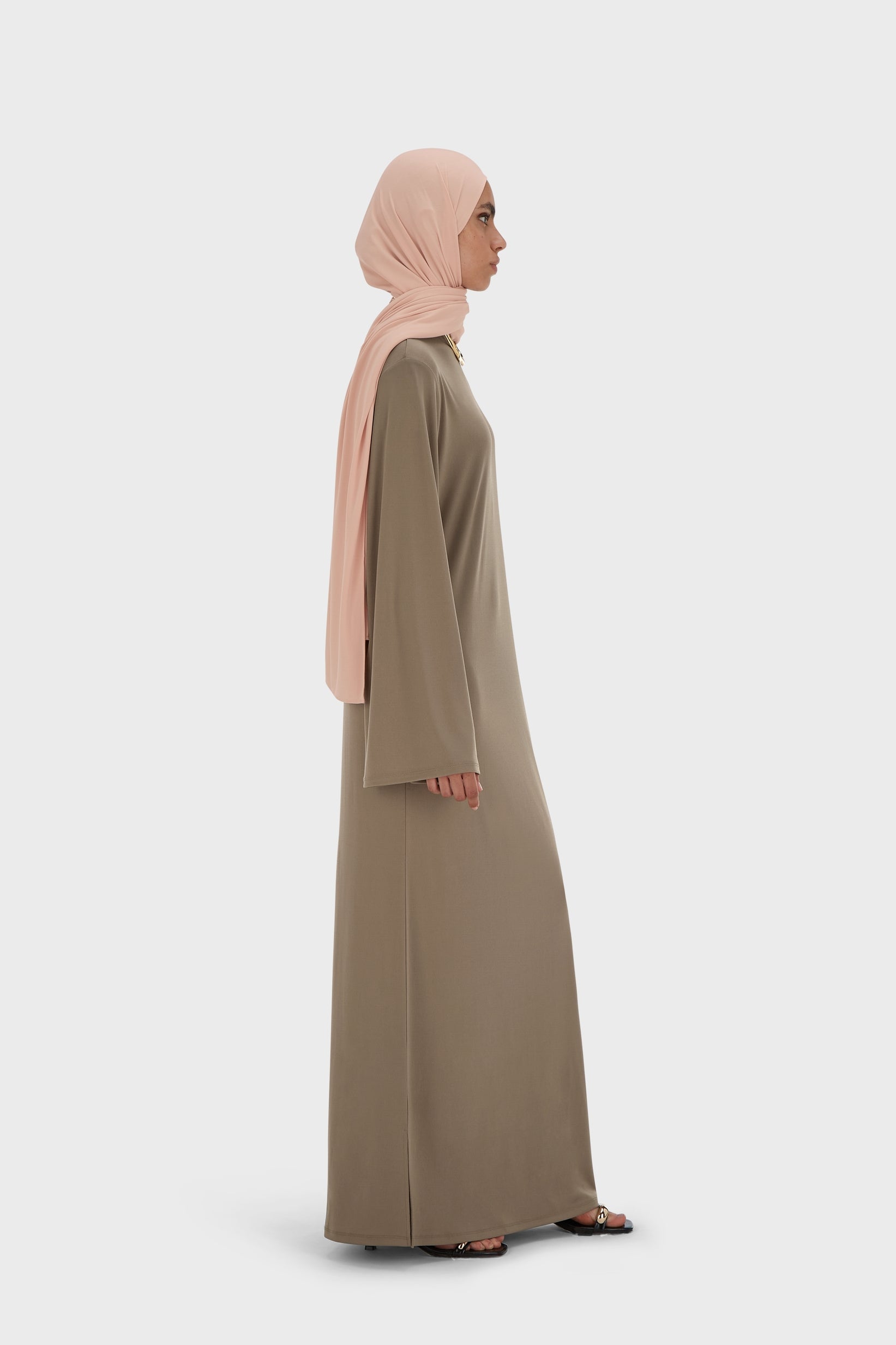 Essential Jersey Dress Short | Taupe