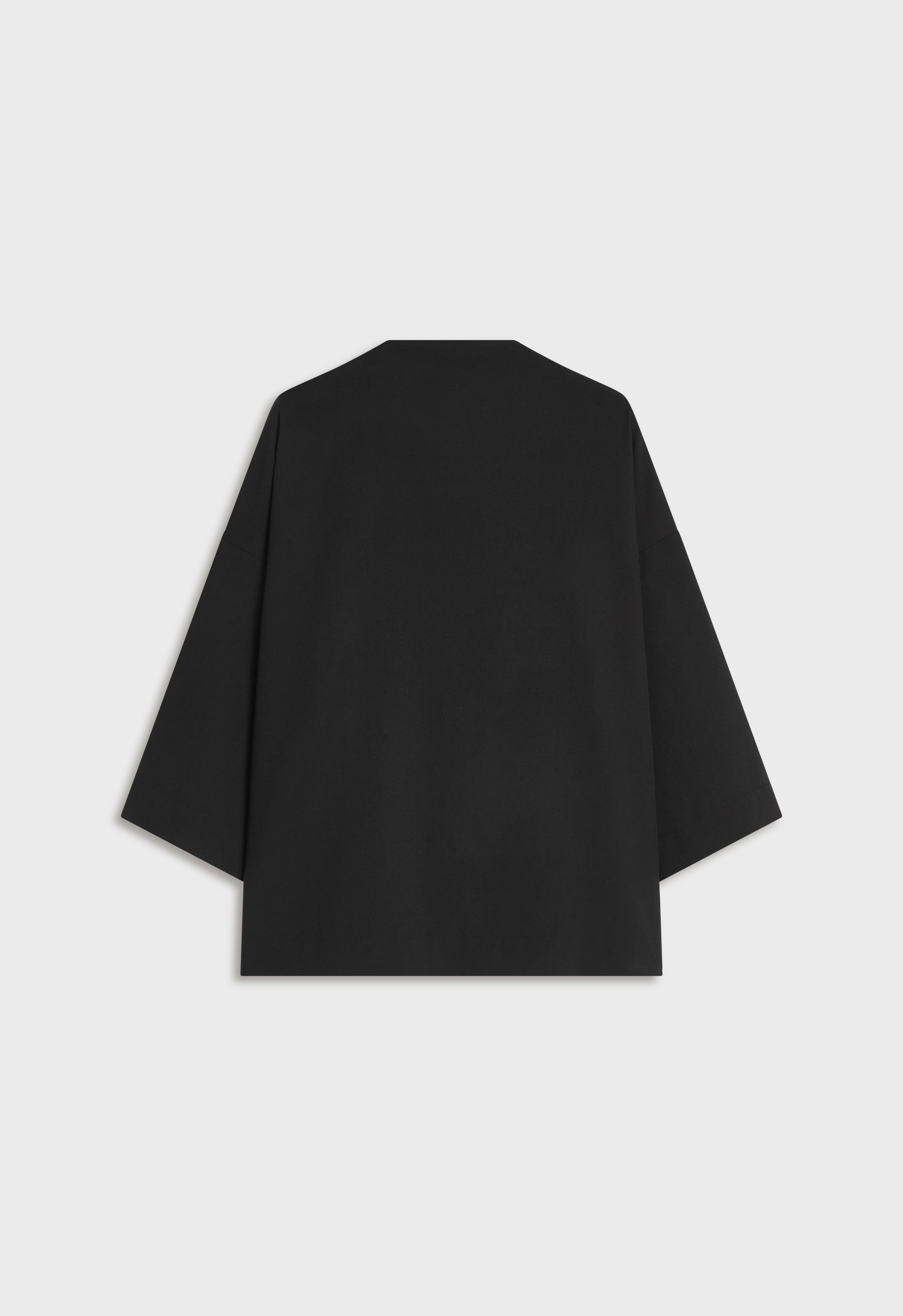 Front Tie Top | Black