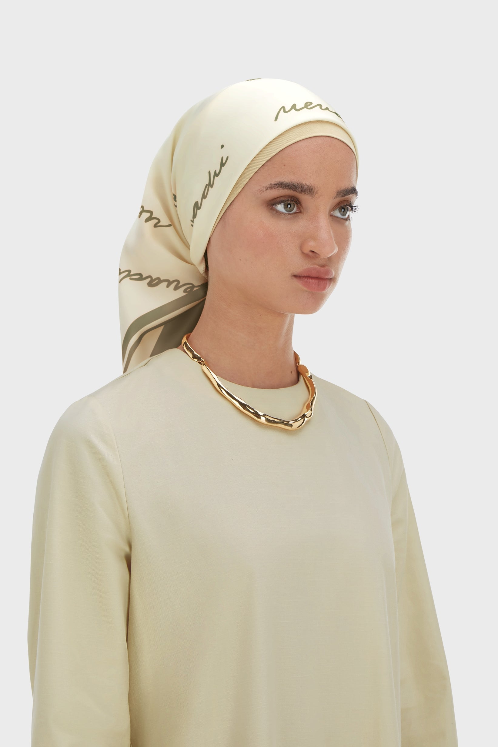 Monogram Bandana | Taupe