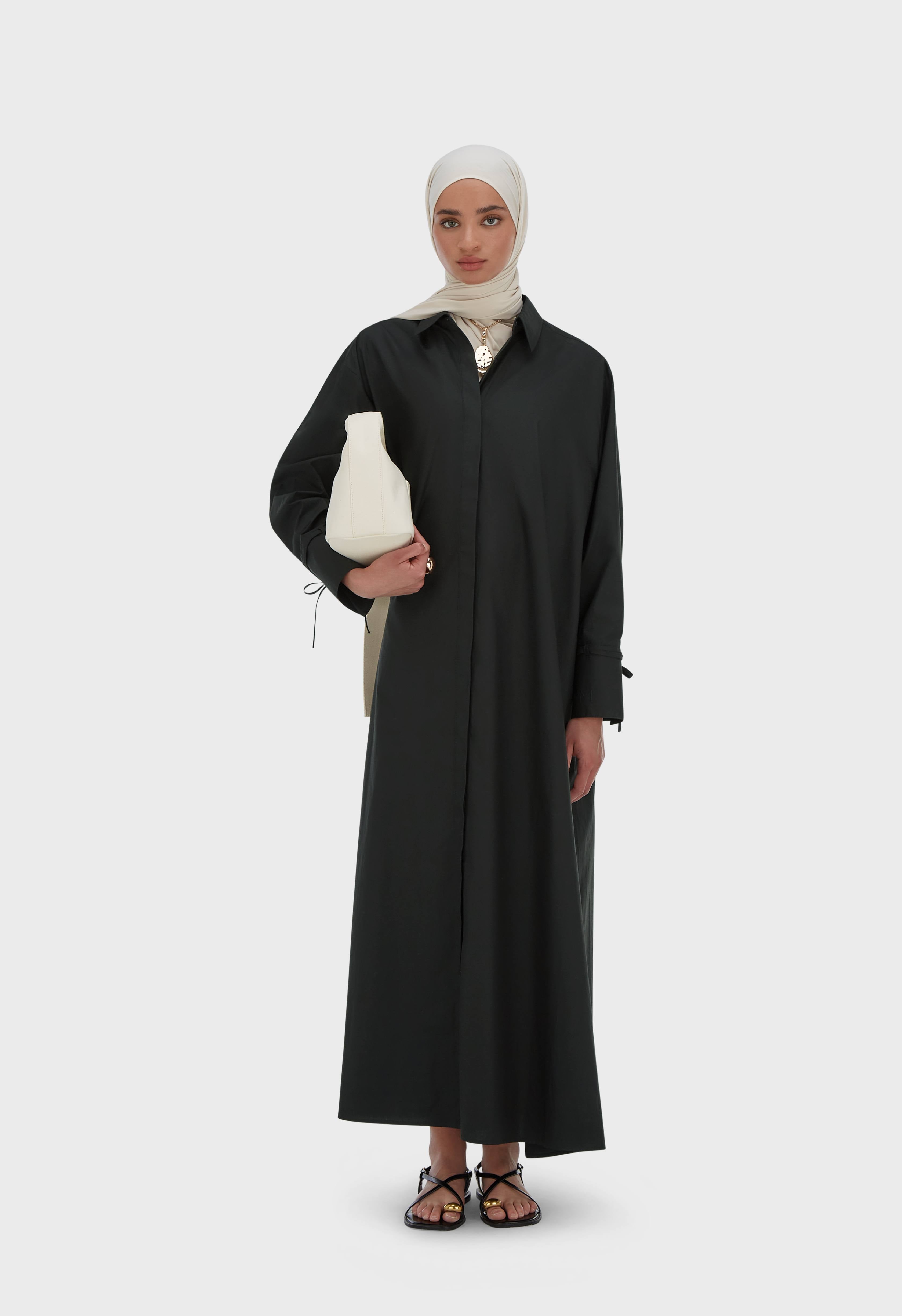 Poplin Dress | Black