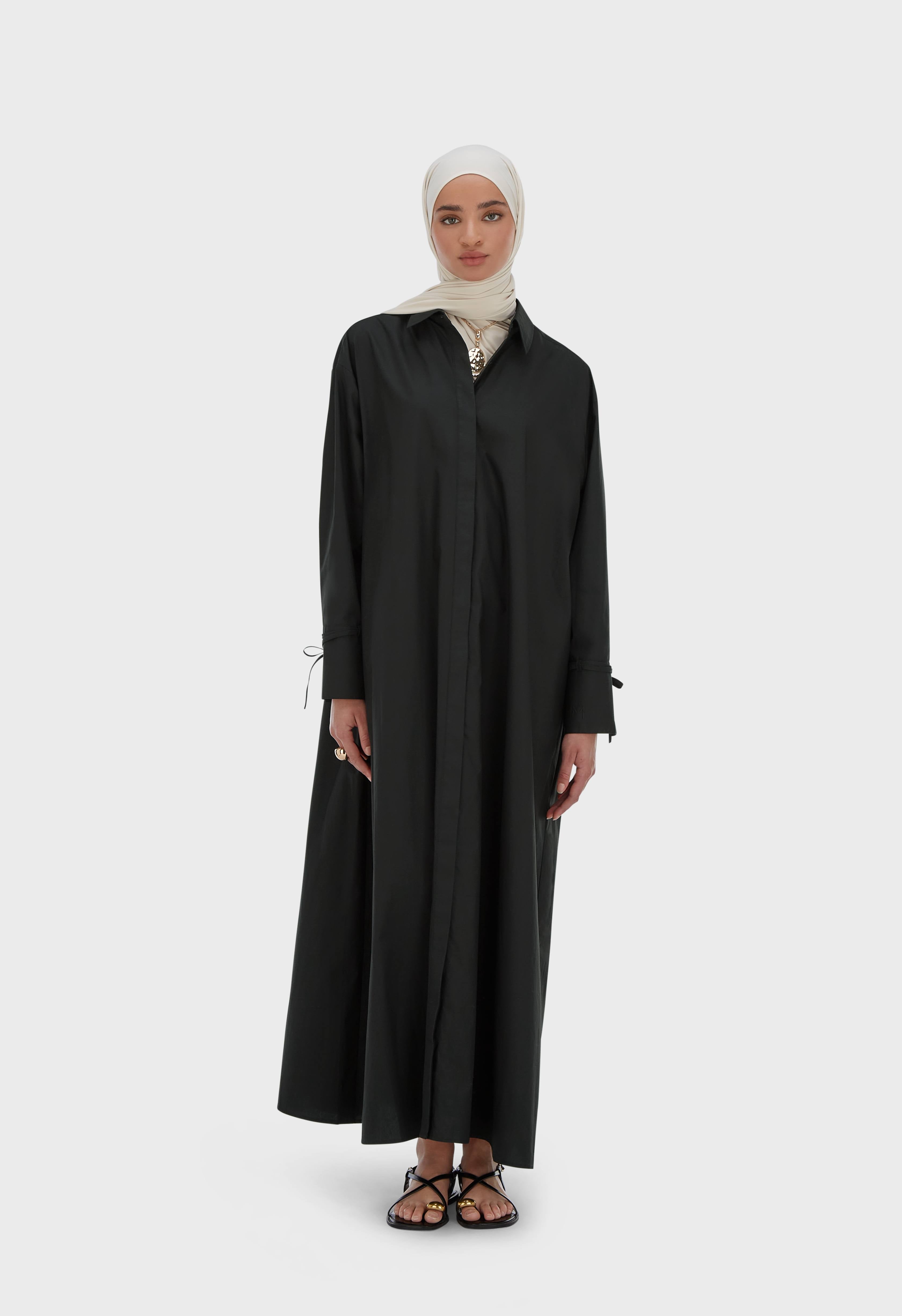 Poplin Dress | Black