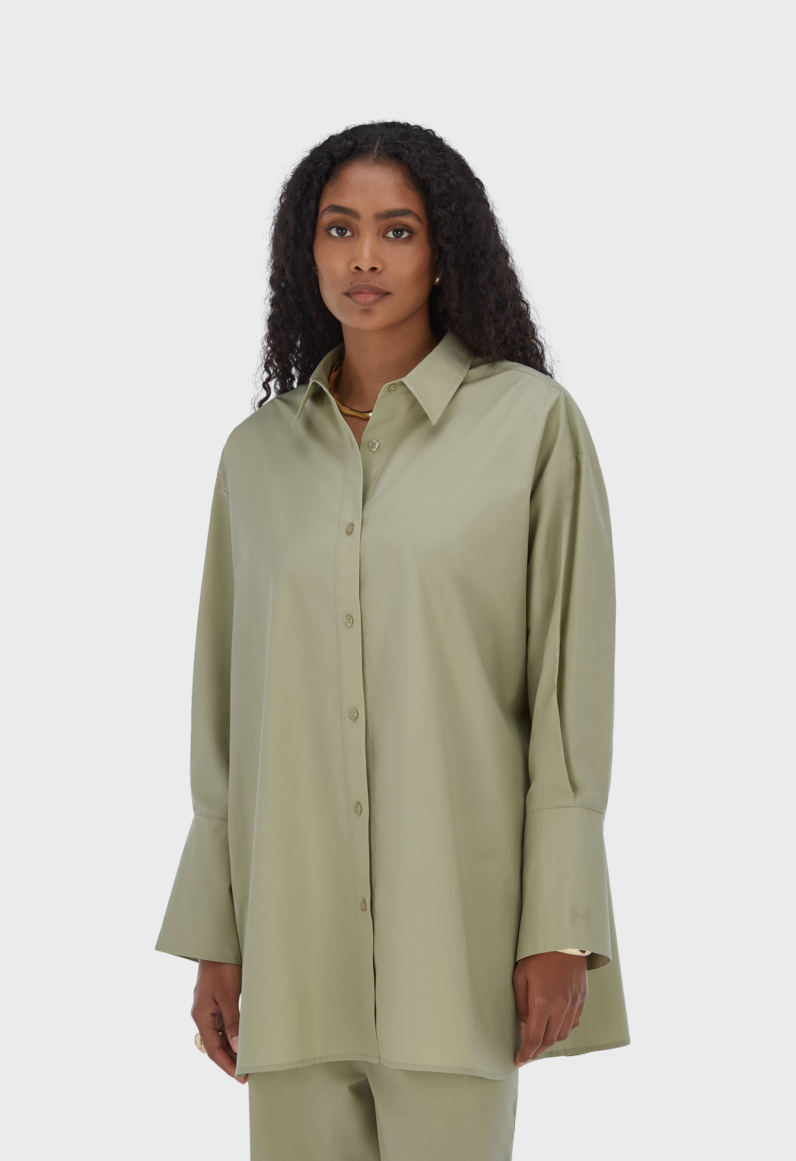 Poplin Shirt | Moss Gray