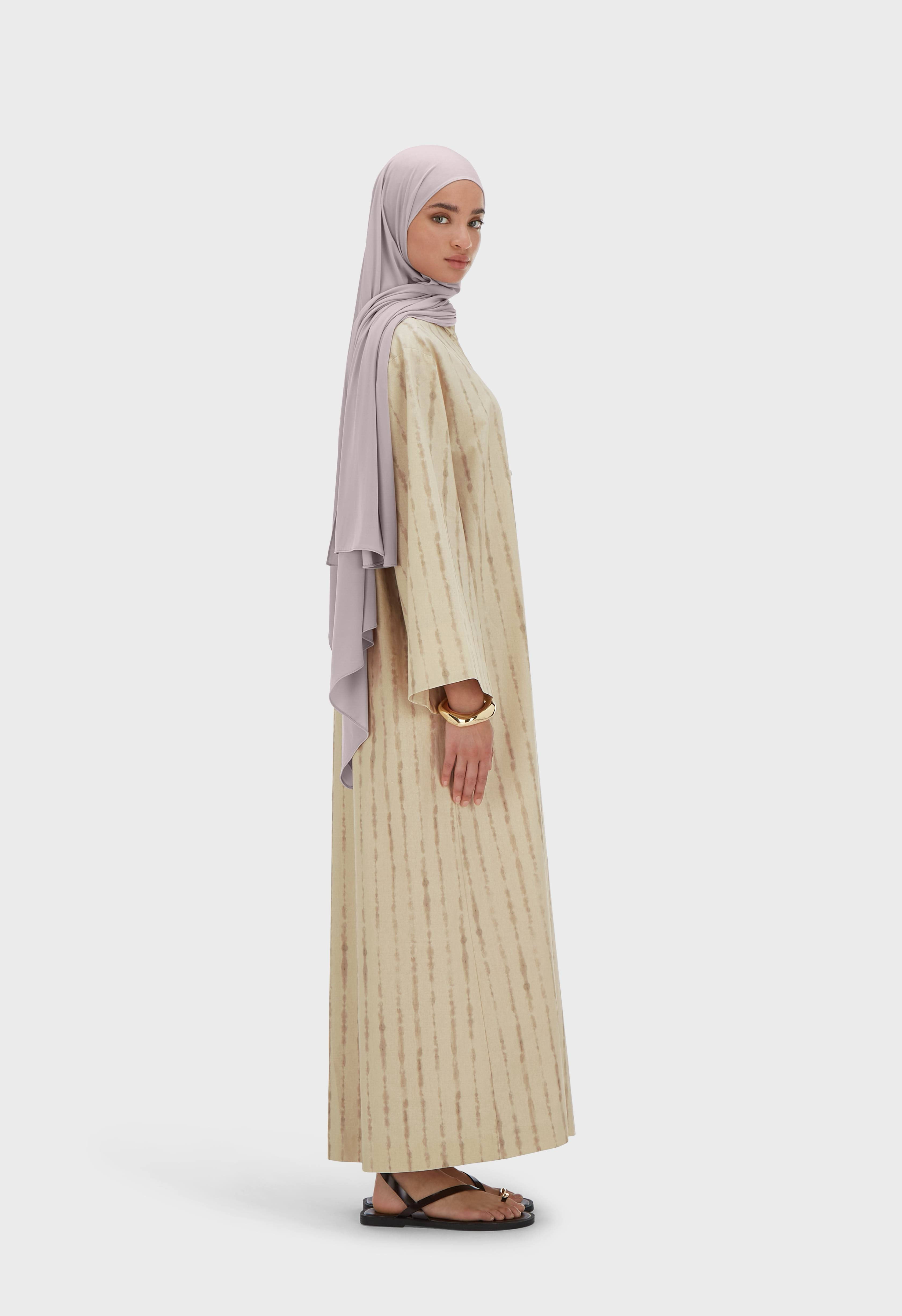 Shibori Kaftan Dress | Brown Rice